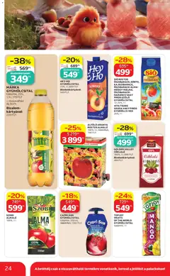 SIÓ ROSTOS ŐSZIBARACK, KÖRTE, KAJSZIBARACK, ŐSZIBARACK-ALMA-MEGGY-MÁLNA, ŐSZIBARACK-NARANCS VAGY PIROS SZŐLŐ GYÜMÖLCSITAL, 12-20%, 1 l - amely érvényes a következő dátumtól: 2026.07.23. | Oldal: 24
