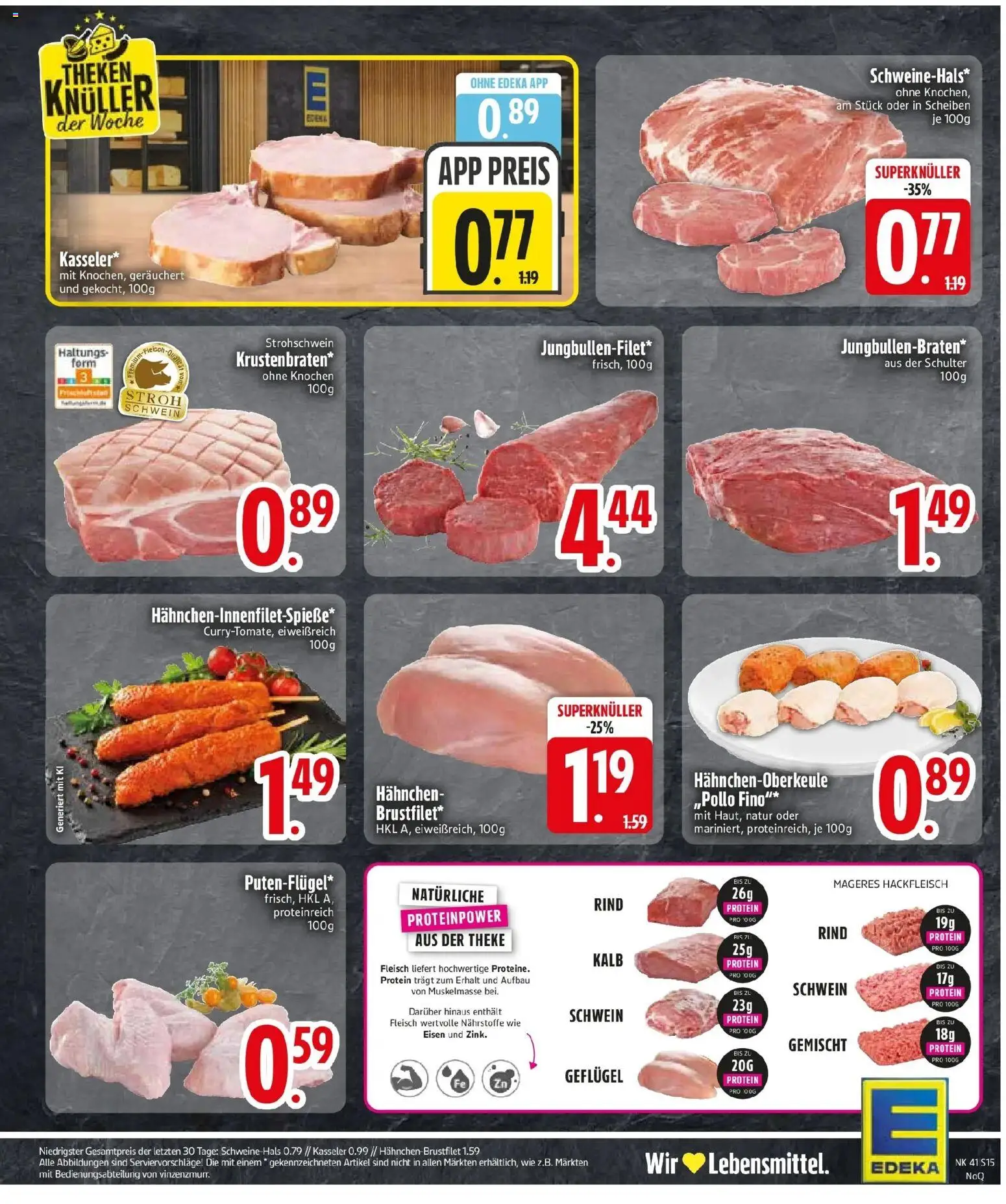 Edeka Prospekt Wackersdorf (ab 05.10.2026) » Angebote Online | Seite: 17 | Produkte: Hahnchen, Schulter, Fleisch, Hackfleisch