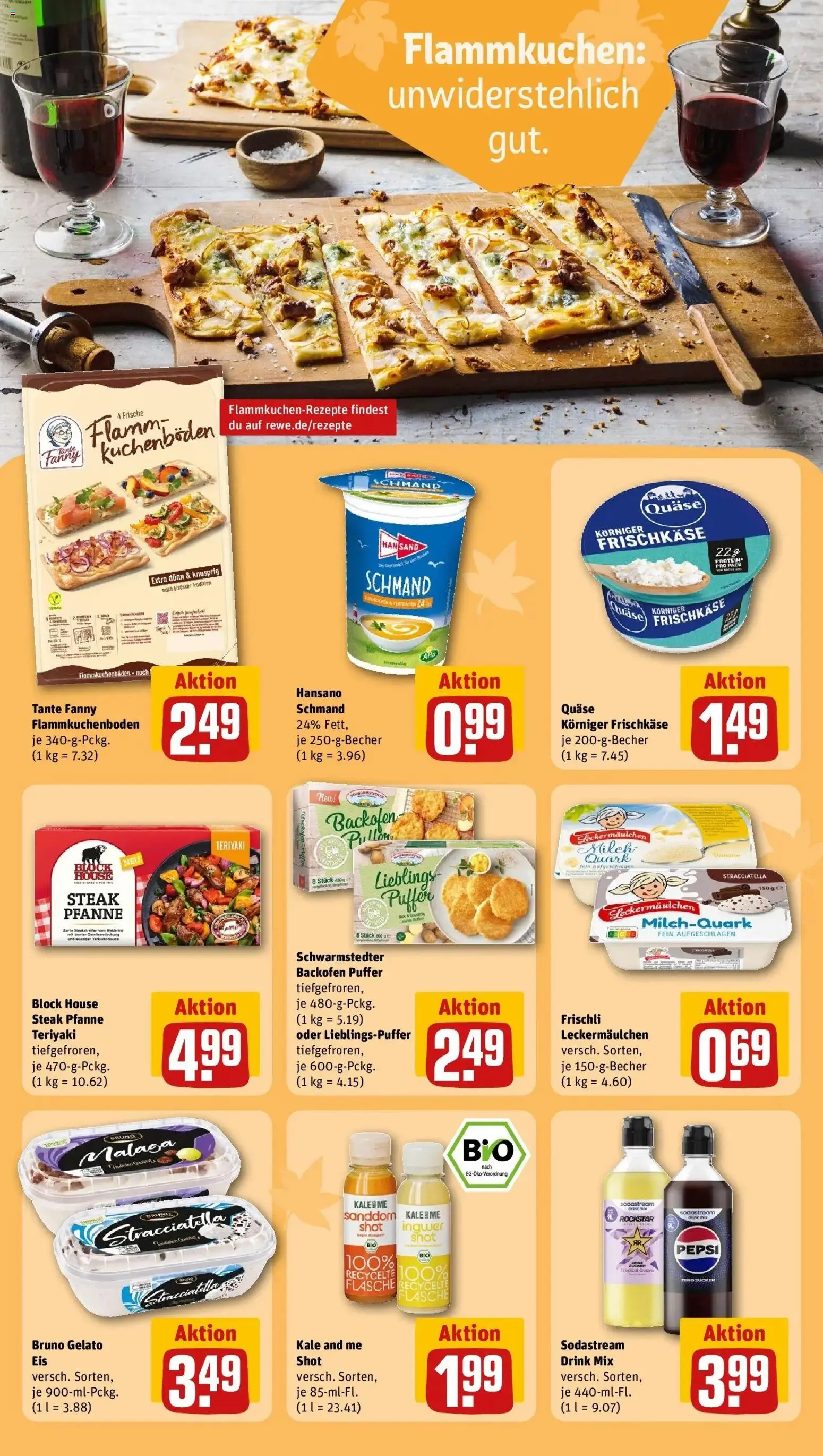 REWE Prospekt ab 05.10.2026 zum Blättern » Angebote | Seite: 20 | Produkte: Quark, Milch, Backofen, Frischkase