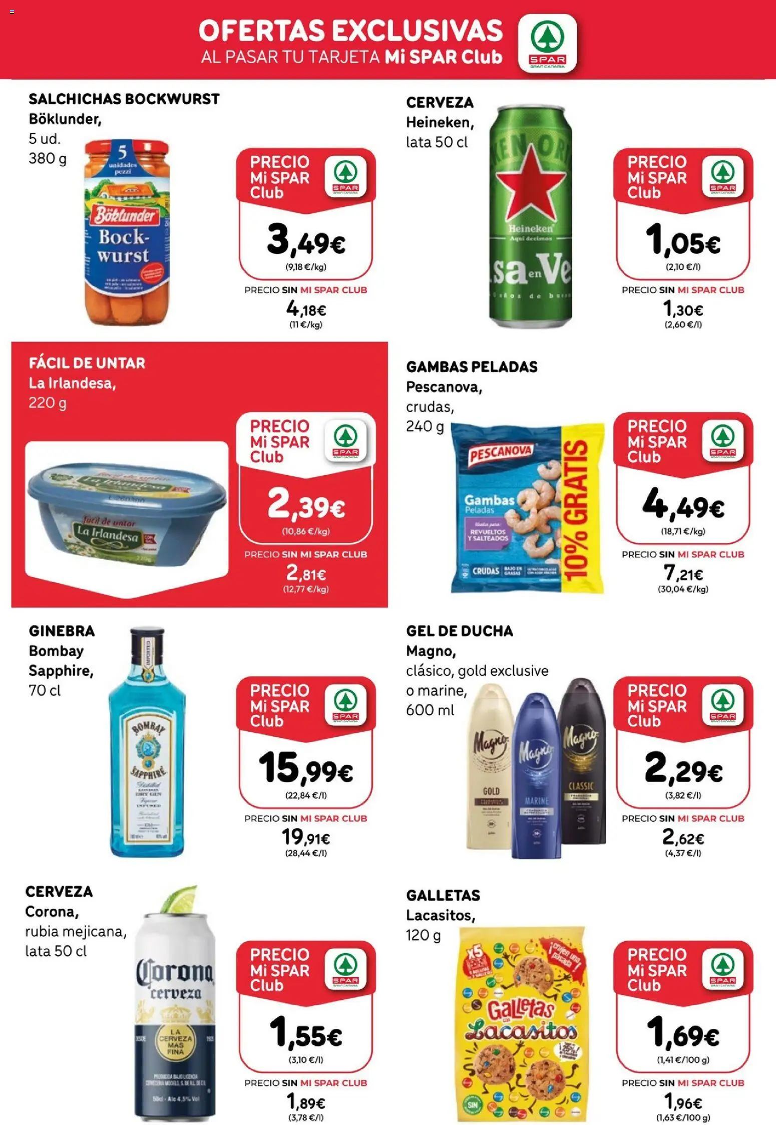 Spar folleto │ válido desde el 24/07/2026 | Página: 10 | Productos: Gel de ducha, Cerveza, Galletas, Σπανάκι