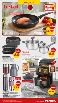 Doppelstock-Heißluftfritteuse*, Leistung max. 2.400 W, • Für ca. 10 l Gesamtinhalt, 2 x 5 l, • Platzsparend, 8 Programme, • 6 praktische Funktionen, • Temperatureinstellung bis 200 °C, • Lichtfunktion separat steuerbar, je Stück 69.99 ab 26.10.2026 gültig | Seite: 33 | Produkte: Heißluftfritteuse