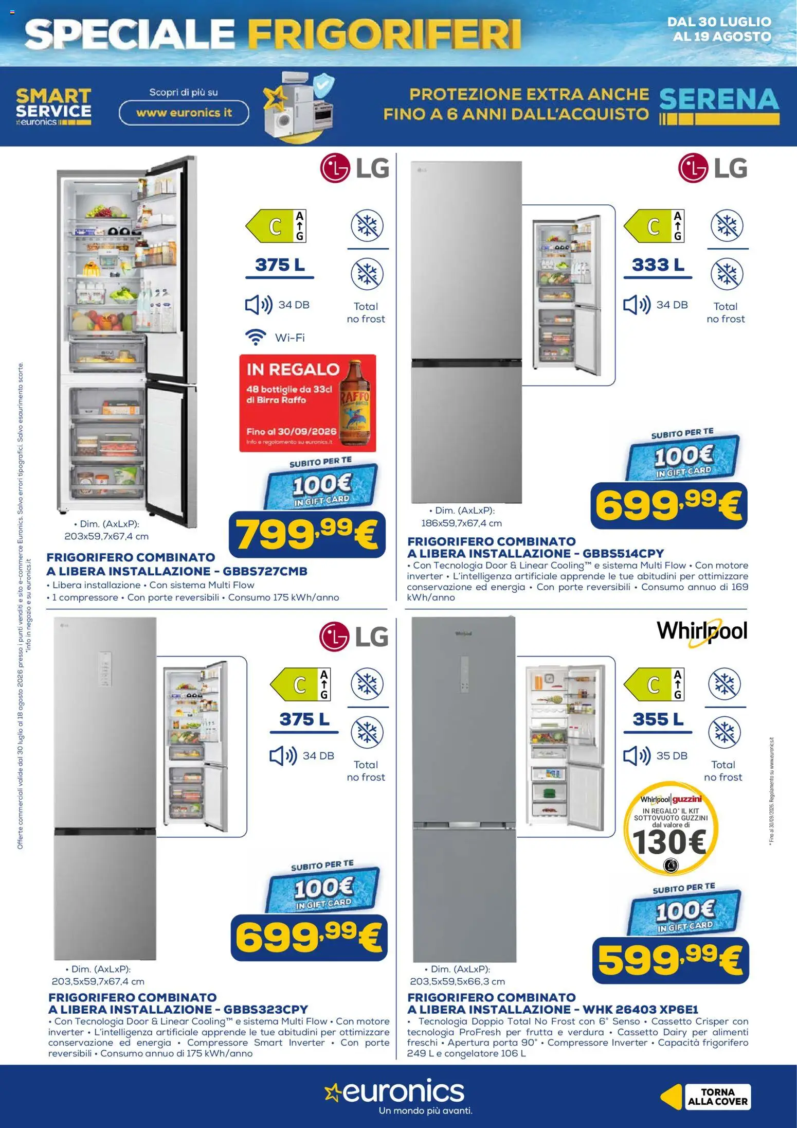 Volantino Euronics del 30/07/2026 | Pagina: 7