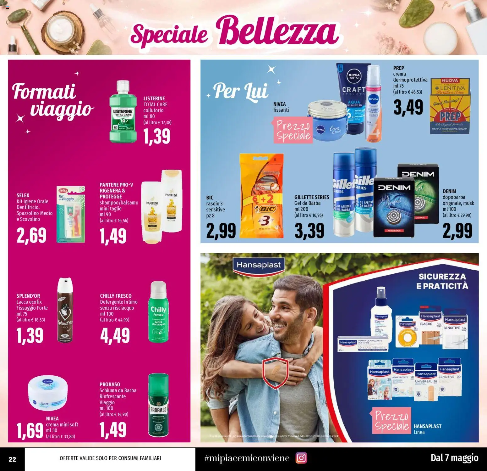 Volantino EMI del 07.05.2026 | Pagina: 22 | Prodotti: Dopobarba, Spazzolino, Collutorio, Detergente intimo