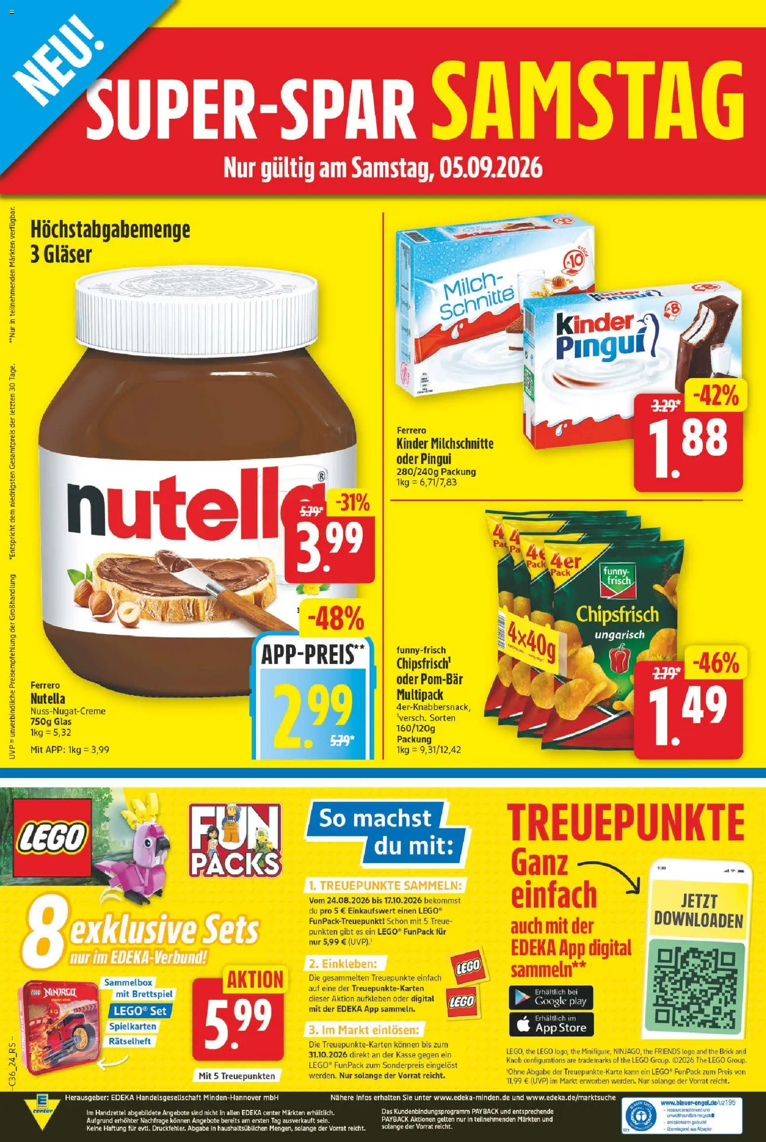 E center Prospekt – gültig ab 31.08.2026 | Seite: 30 | Produkte: Milch, Funny frisch, Nutella