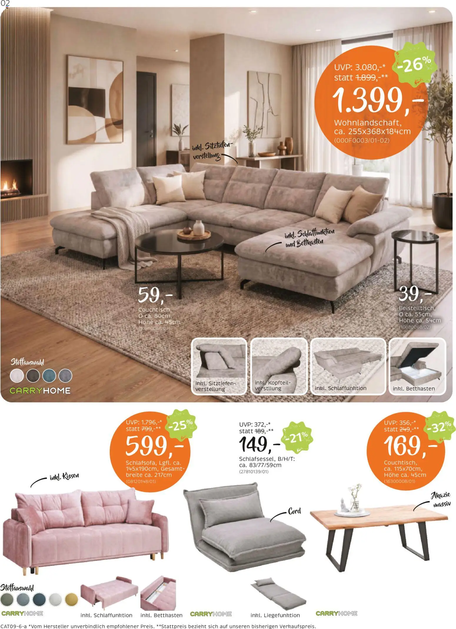 XXXLutz Carry Home gültig ab 01.09.2026 | Seite: 2 | Produkte: Kissen