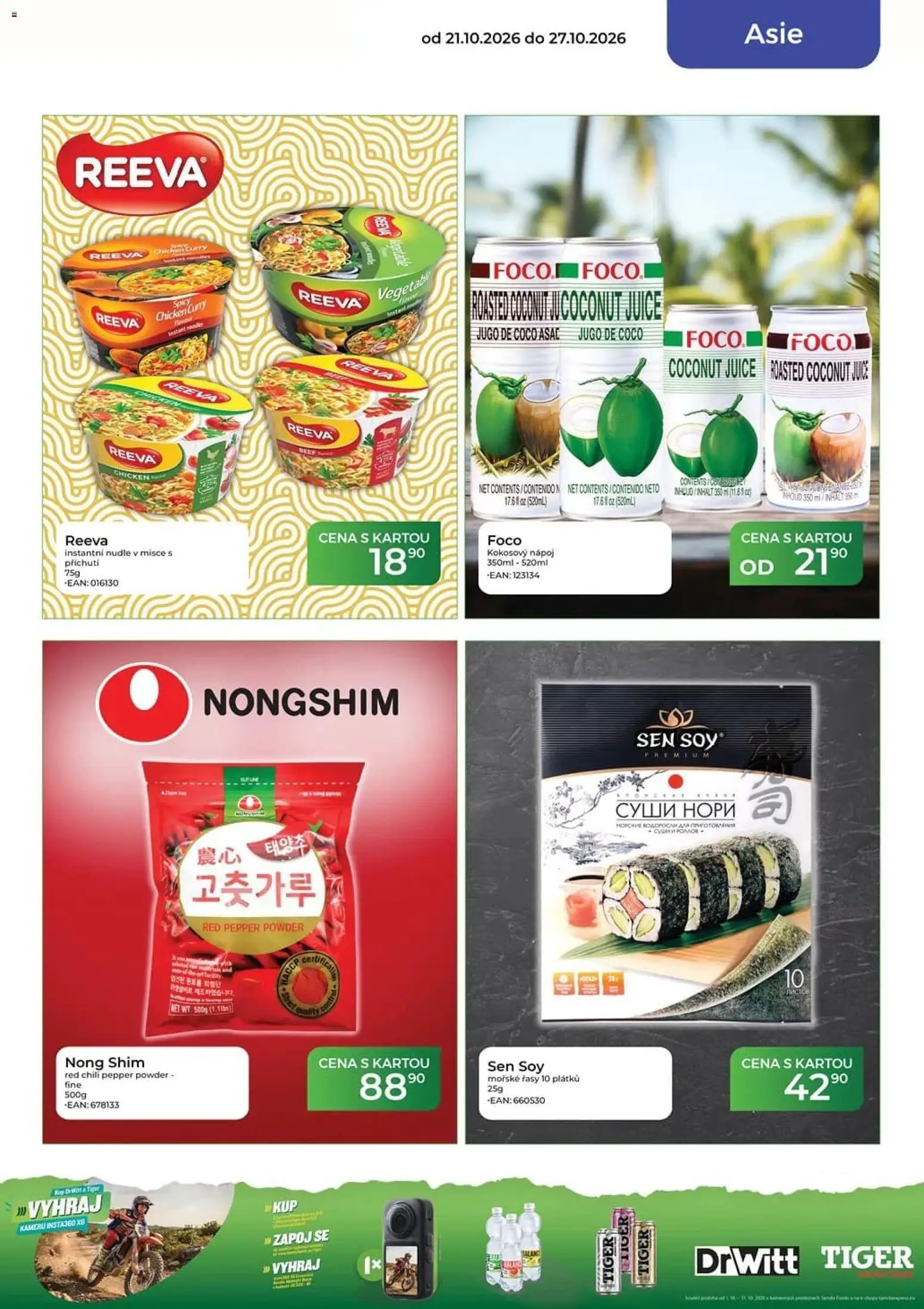 Tamda Foods leták od 21.10.2026 | Strana: 45 | Produkty: Tiger, Mořské řasy, Drwitt, Nudle