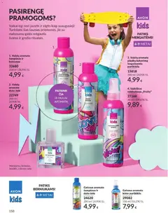 AVON leidinys galioja nuo 2026.07.01 | Puslapis: 158 | Prekių: Balzamas, Šampūnas, Dušo želė, Vata