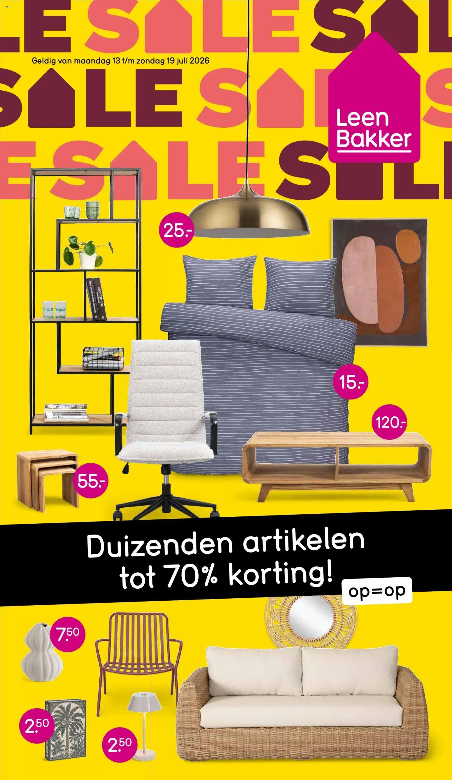 Leen Bakker folder vanaf 13 catalogue cover
