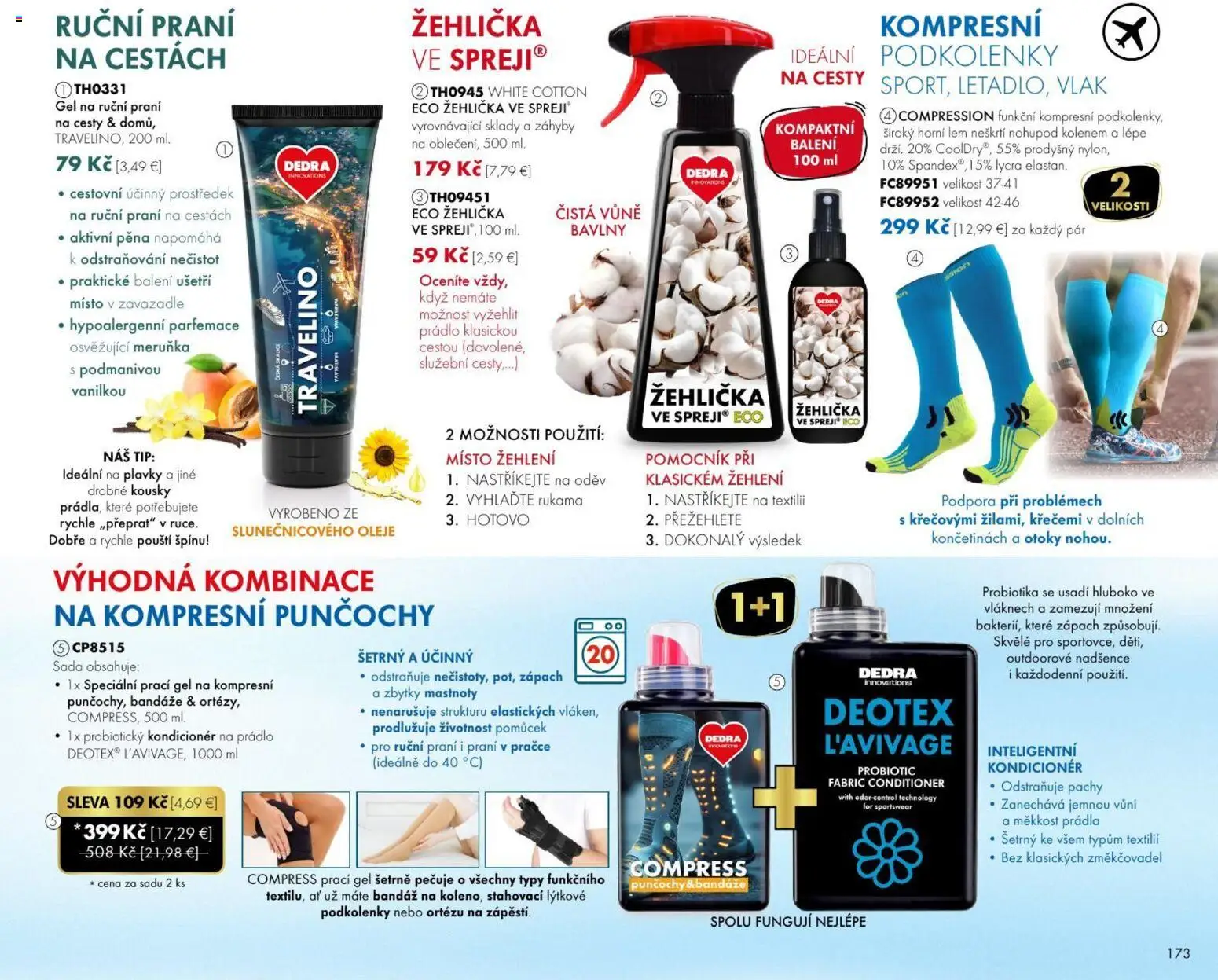 Nové Dedra akcie – leták je platný od 01.08.2026 | Strana: 73 | Produkty: Žehlička, Prací gél, Kondicionér, Pena