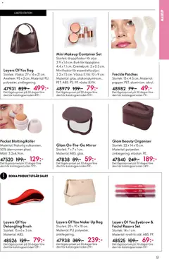 Oriflame erbjudanden 06/26 - Förhandsvisning av reklamblad från butik Oriflame aktuell från 22.04.2026 | Sida: 51 | Produkter: Läppglans, Set, Roller, Väska