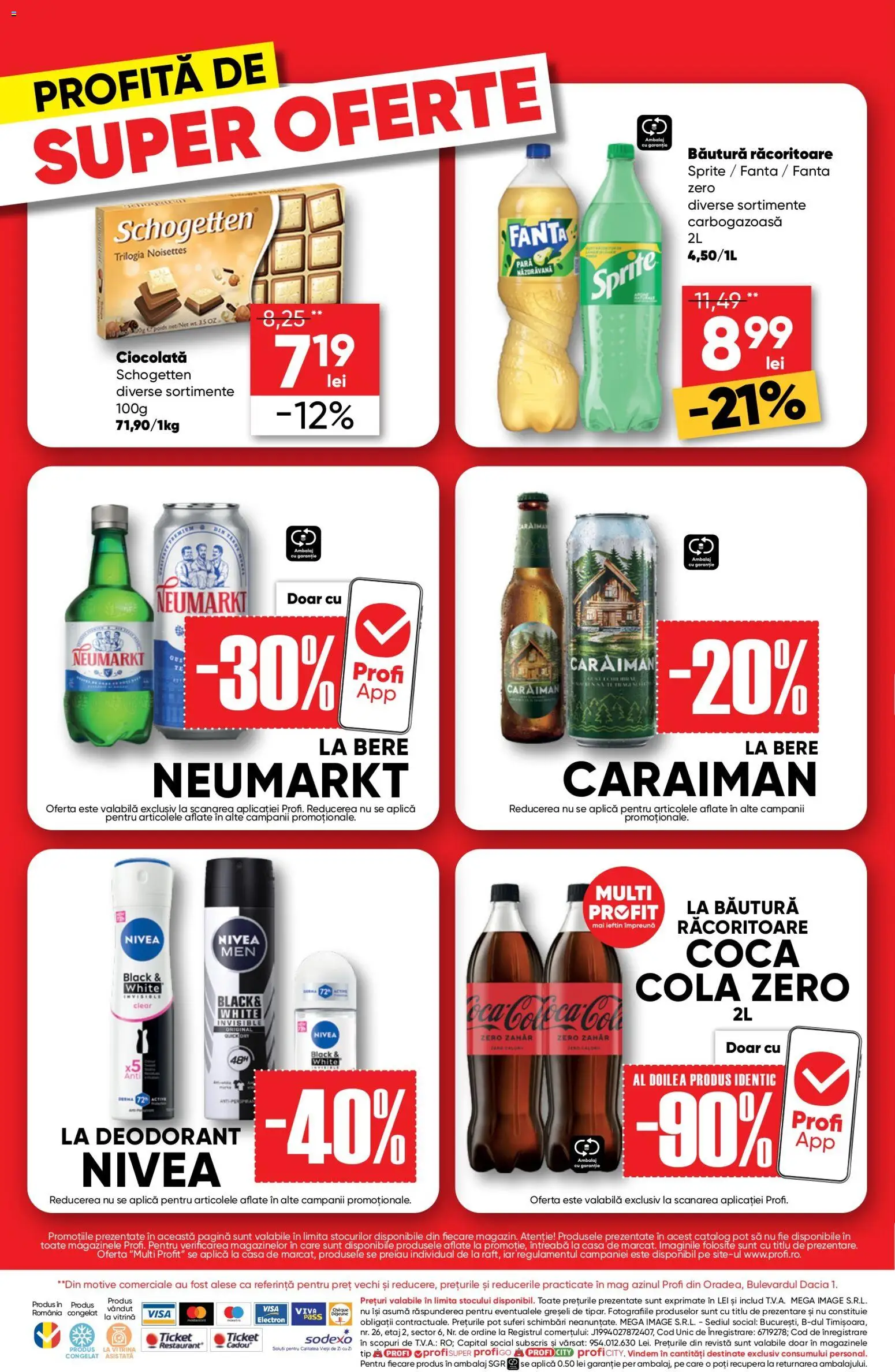 Noul catalog Profi – valabil de la 27.08.2026 | Pagină: 4 | Produse: Cola, Ciocolată, Tip, Black