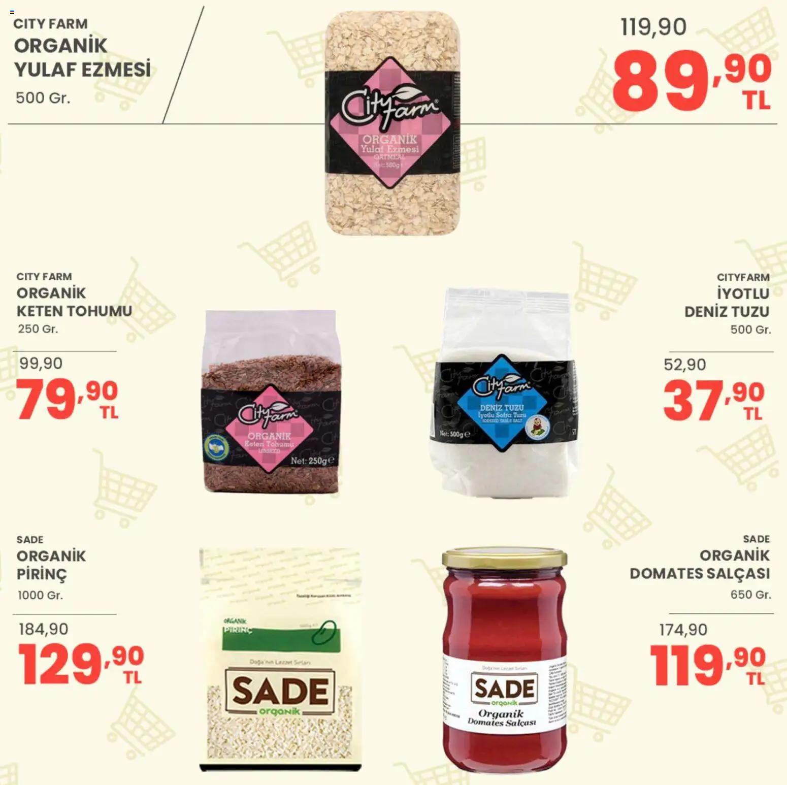 Sarıyer Katalog - 24 Temmuz 2026 tarihinden itibaren geçerlidir | Sayfa: 24 | Ürünler: Domates, Pirinç, Yulaf, Keten Tohumu