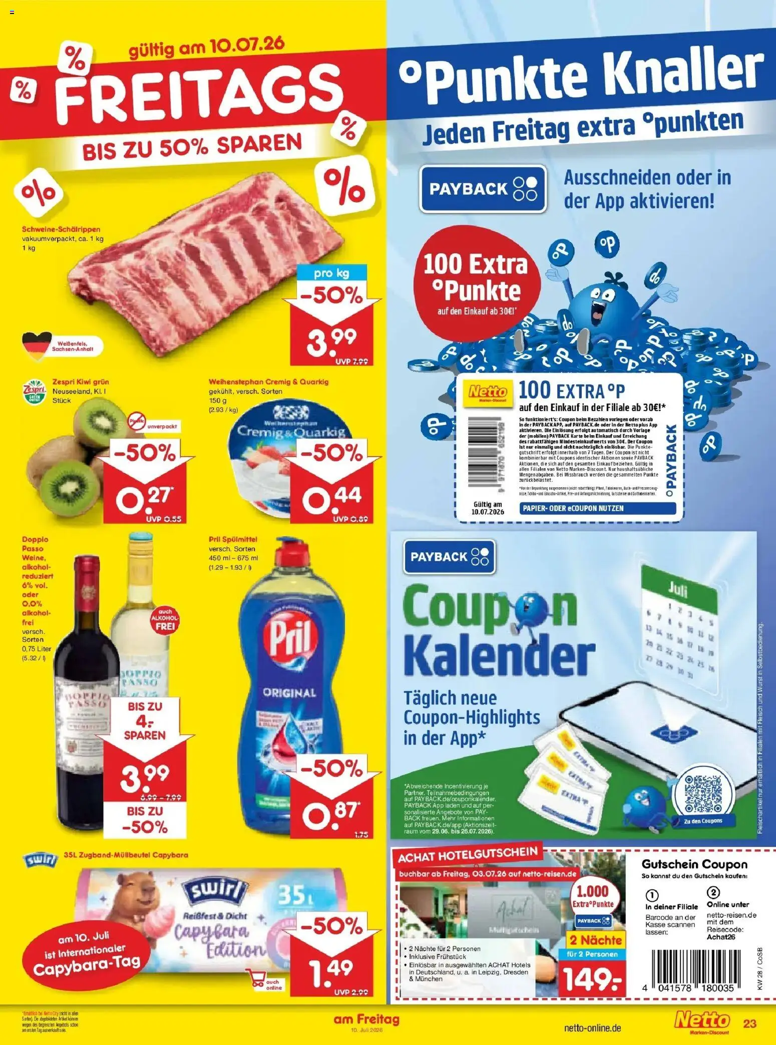 Netto Marken-Discount - Netto: Wochenangebote – gültig ab 05.07.2026 | Seite: 39 | Produkte: Wurst, Pril, Kiwi, Fleisch