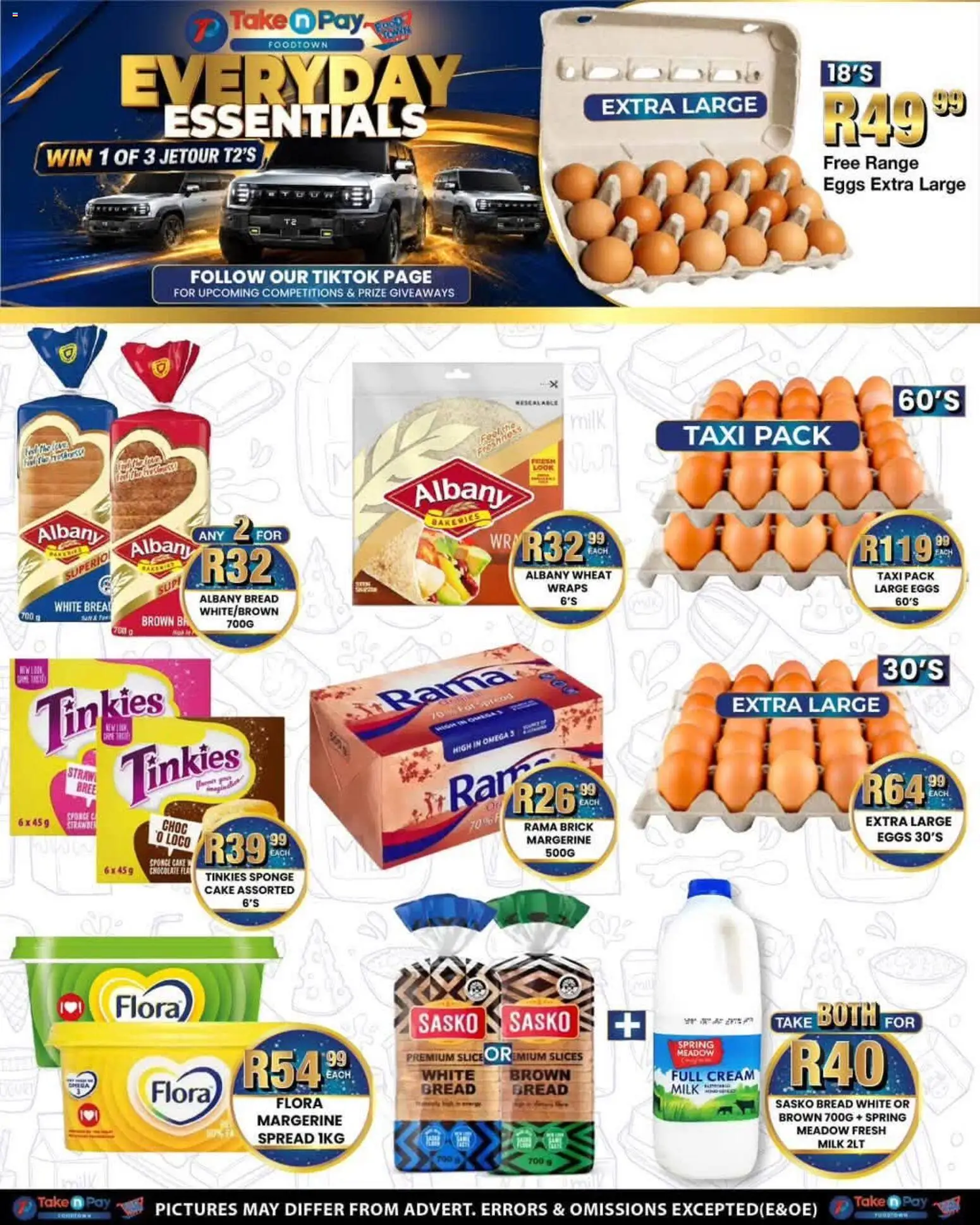 New Take n Pay catalogue – valid from 06/07/2026 | Page: 28 | Products: Cake, Milk, Eggs, Chocolate
