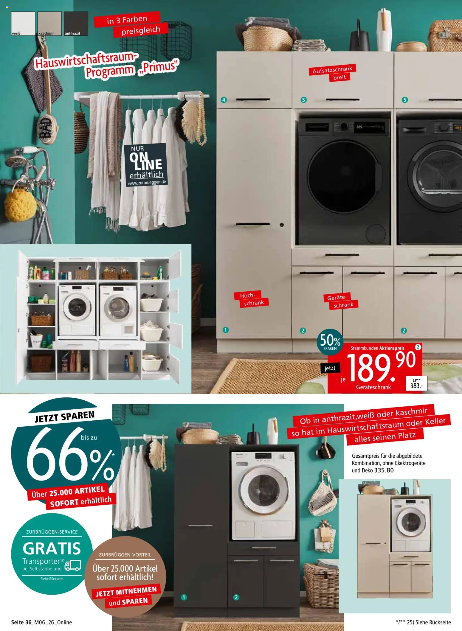 Zurbrüggen Z2-unschlagbar günstig – gültig ab 01.05.2026 | Seite: 36 | Produkte: Schrank