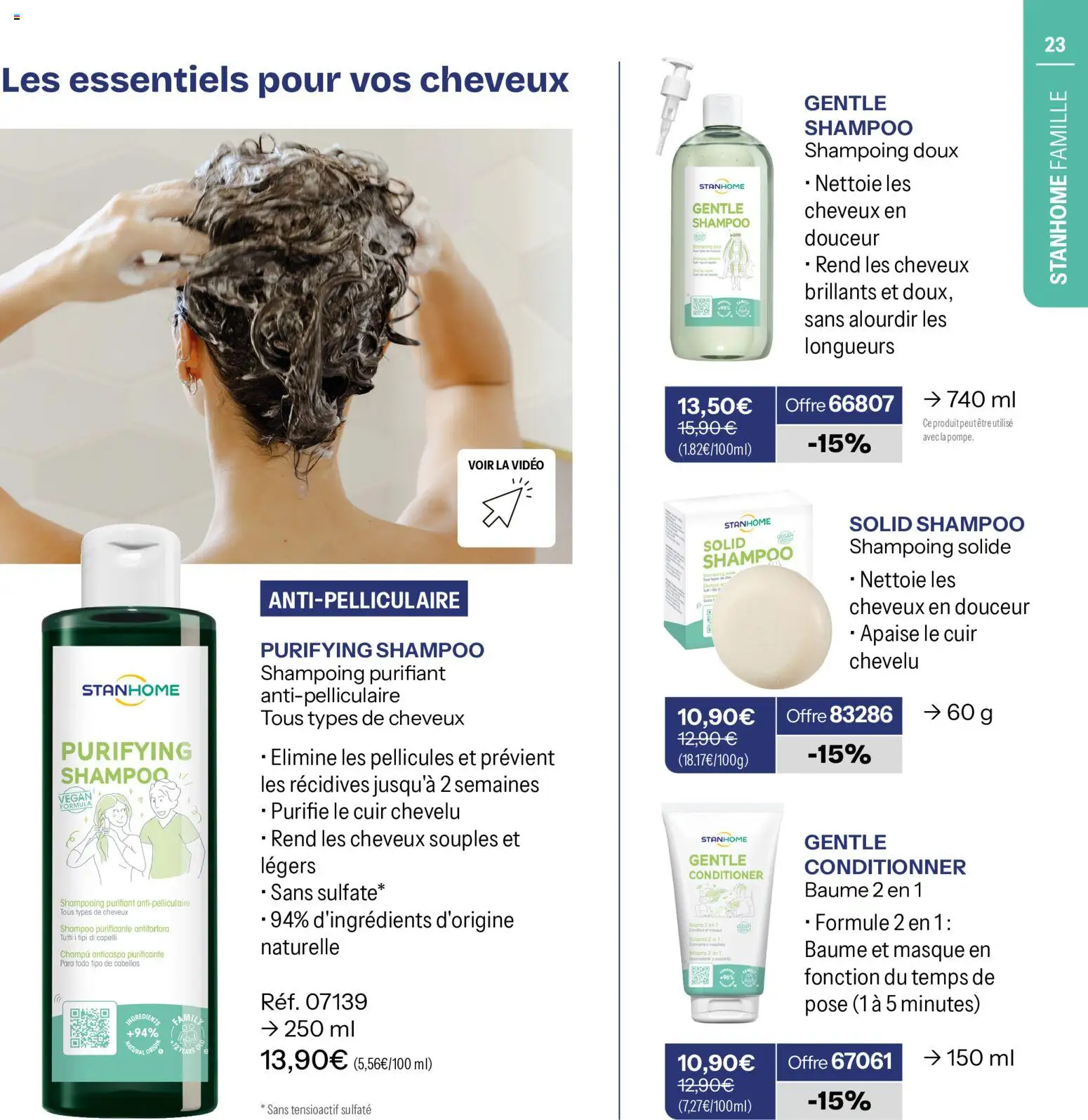 {H1} | Page: 23 | Produits: Vidéo, Shampooing, Shampoing, Masque