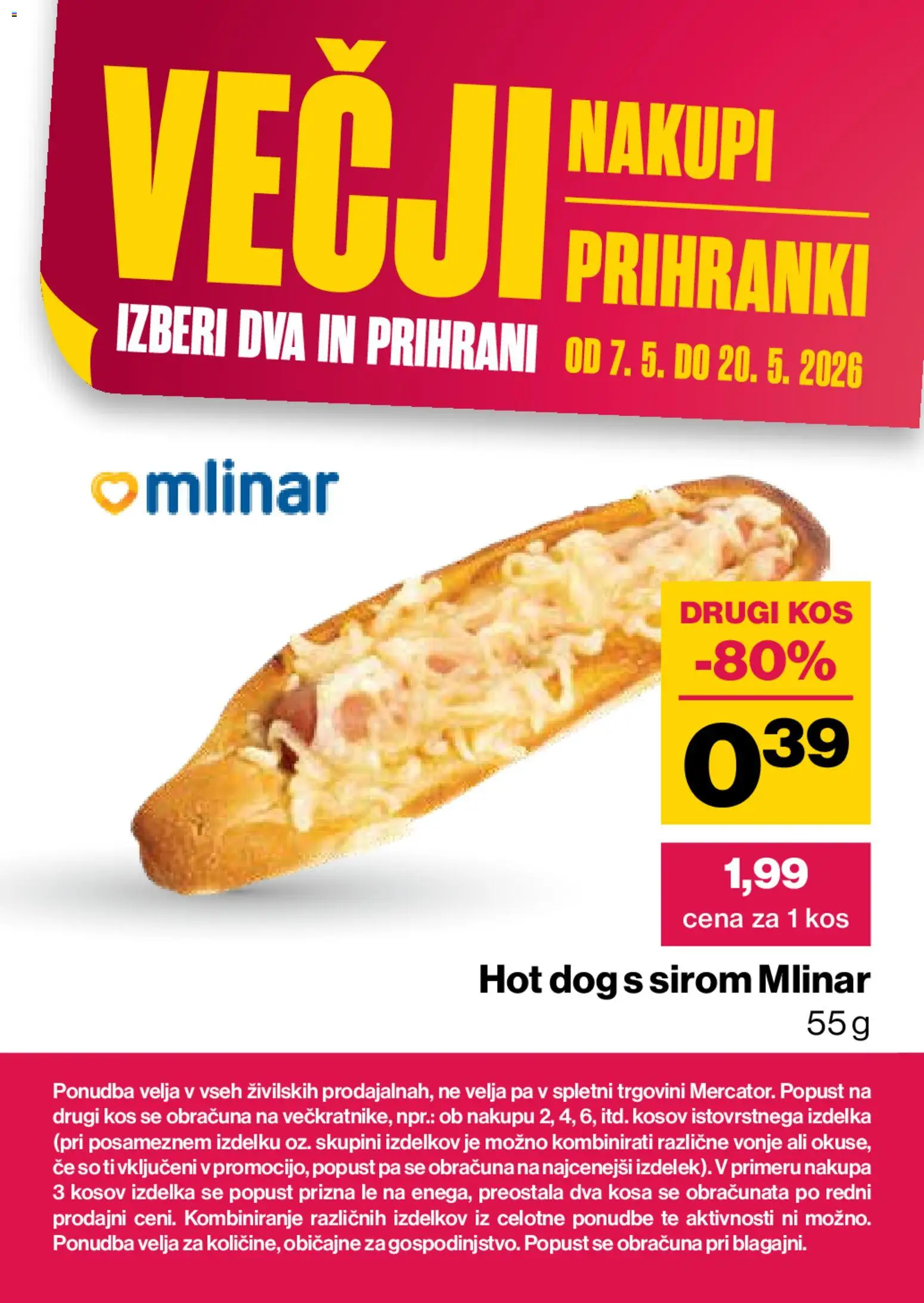 Novi Mercator katalog ponudbe – veljaven od 07.05.2026 | Stran: 14 | Izdelki: Kos