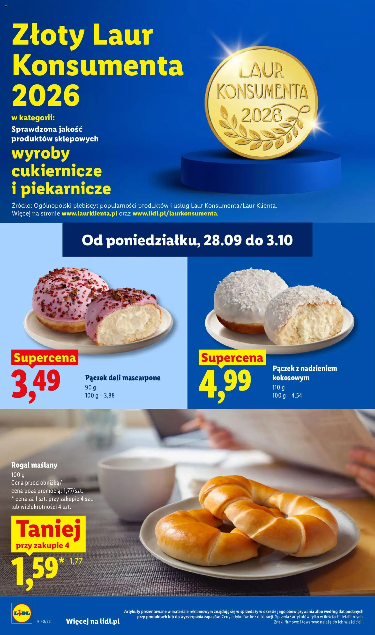 Lidl Polsko leták od 28.09.2026 | Strana: 50 | Produkty: Mascarpone