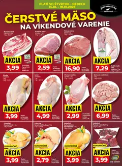 Klas leták platný od 12.10.2026 | Strana: 24 | Produkty: Bravčové plece, Králik, Teľacie stehno, Kuracie štvrte
