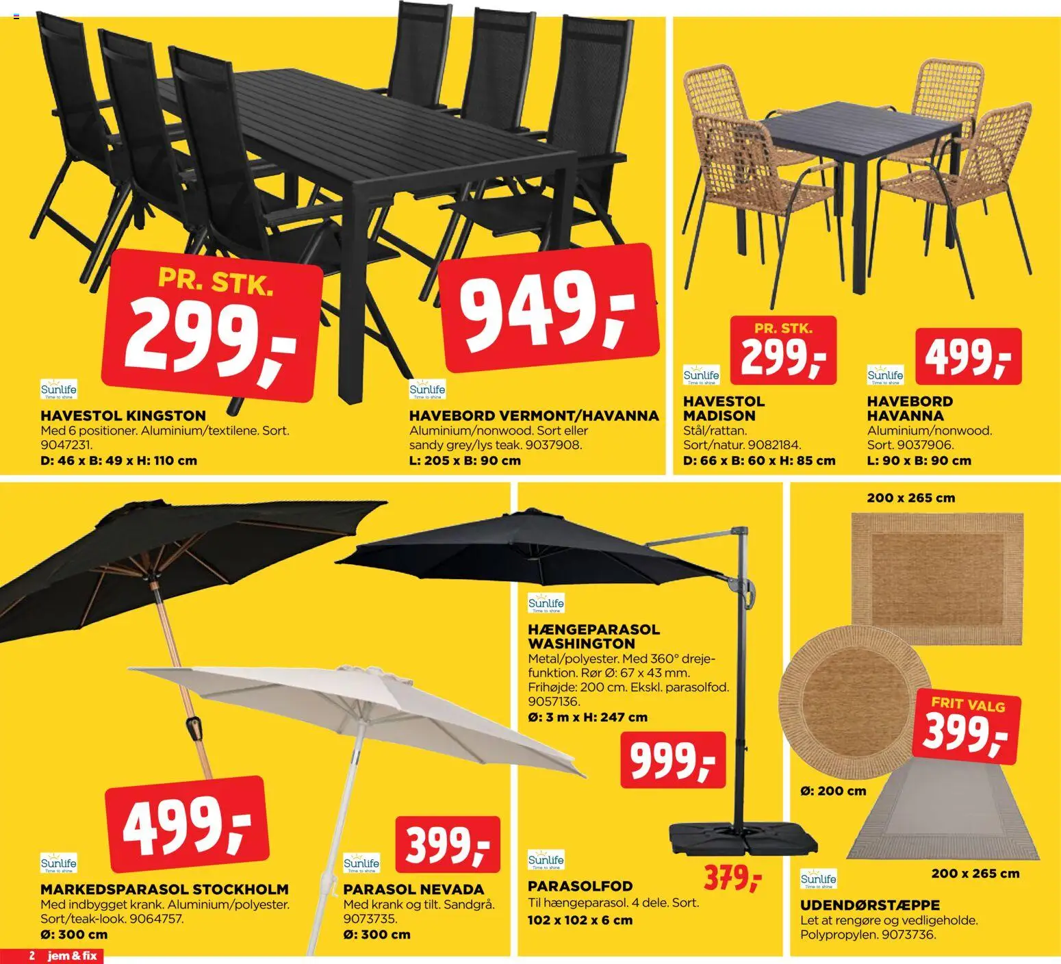 Jem & fix tilbudsavis – gyldig fra 31.05.2026 | Side: 2 | Produkter: Parasol