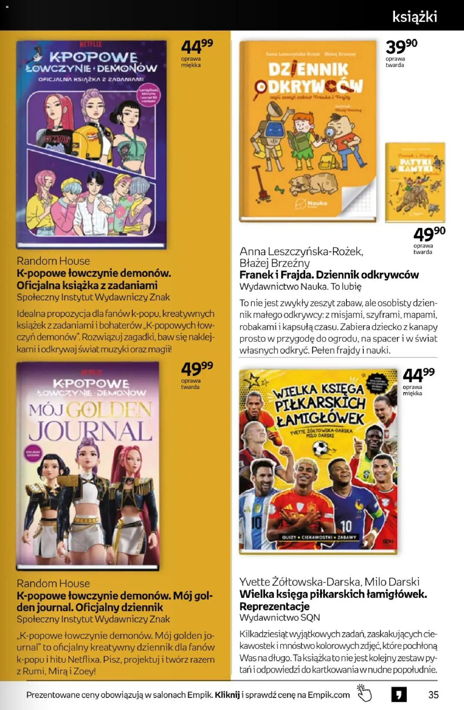 Empik promocje - Tom kultury Książki od 15.07.2026 | Strona: 35 | Produkty: Zeszyt, Książki