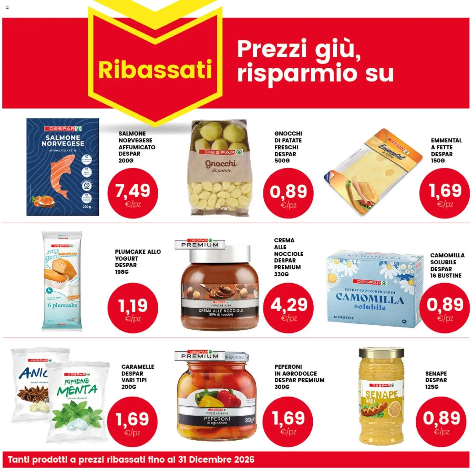 Volantino Interspar del 12/10/2026 | Pagina: 28 | Prodotti: Crema, Menta, Senape, Emmental