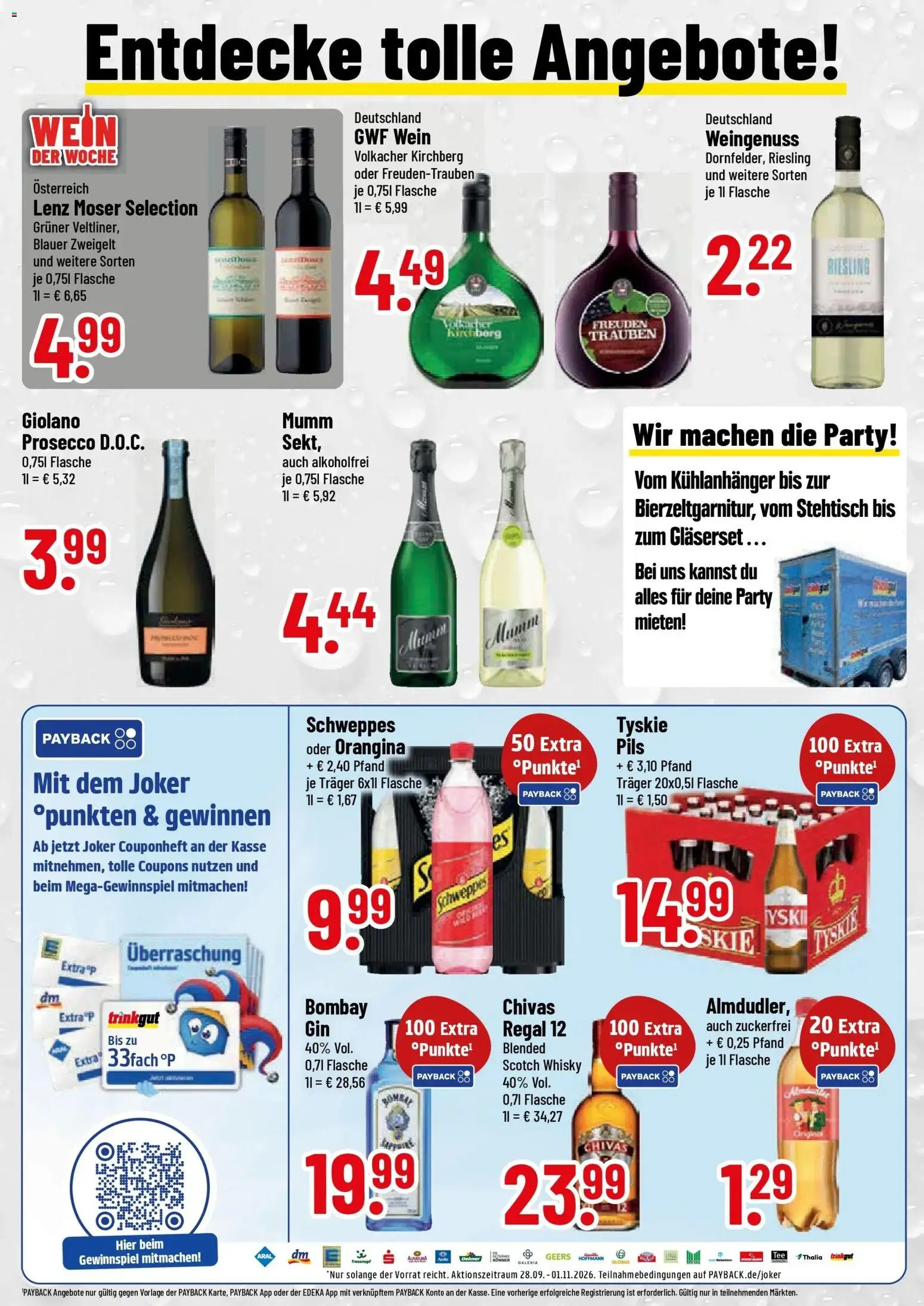 Trinkgut Prospekt Ingolstadt (ab 12.10.2026) » Angebote online | Seite: 2 | Produkte: Trauben, Regal, Pils, Prosecco