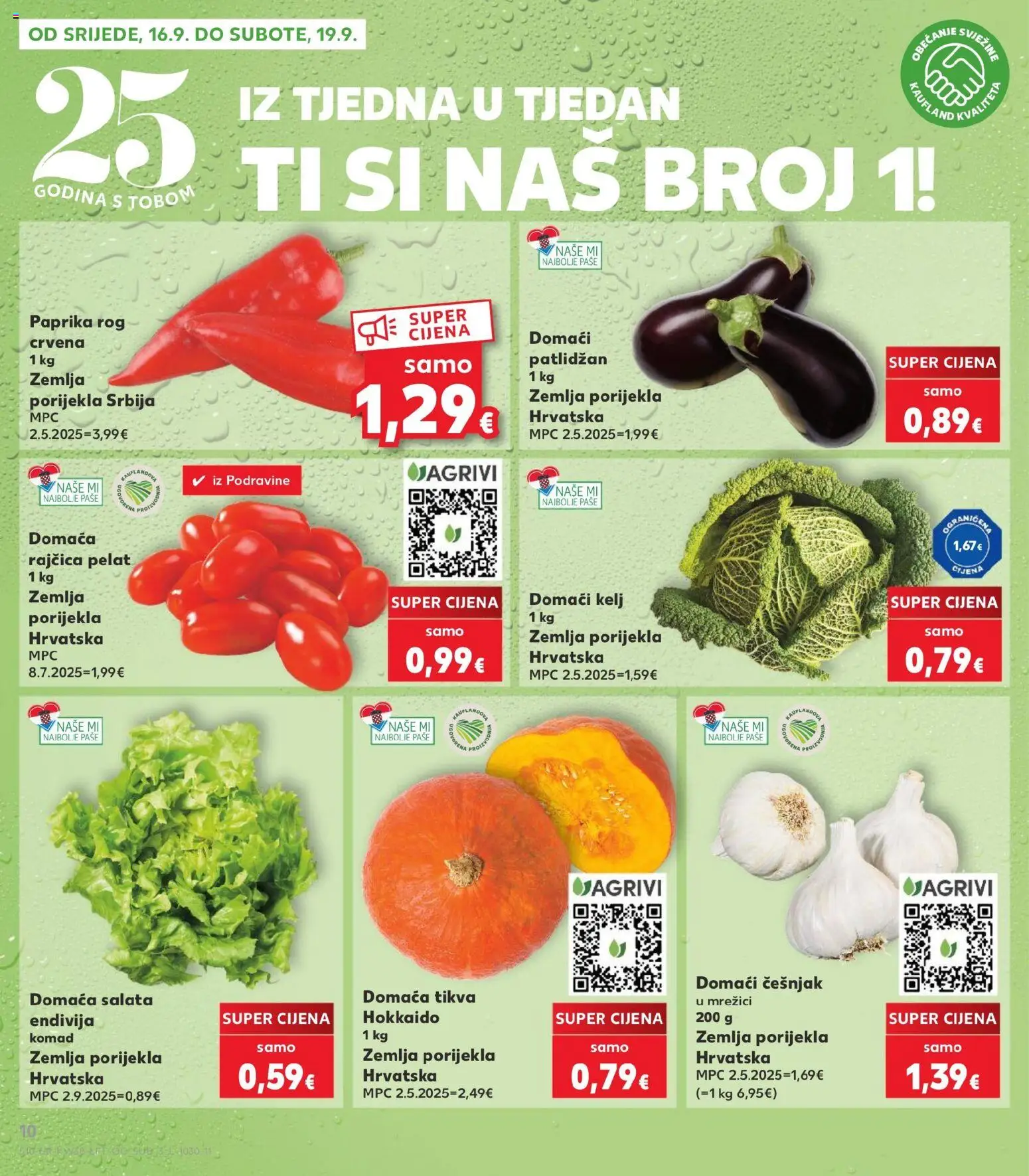 Kaufland katalog | vrijedi od 16.09.2026 | Stranica: 10 | Proizvodi: Paprika, Salata, Patlidžan, Rajčica