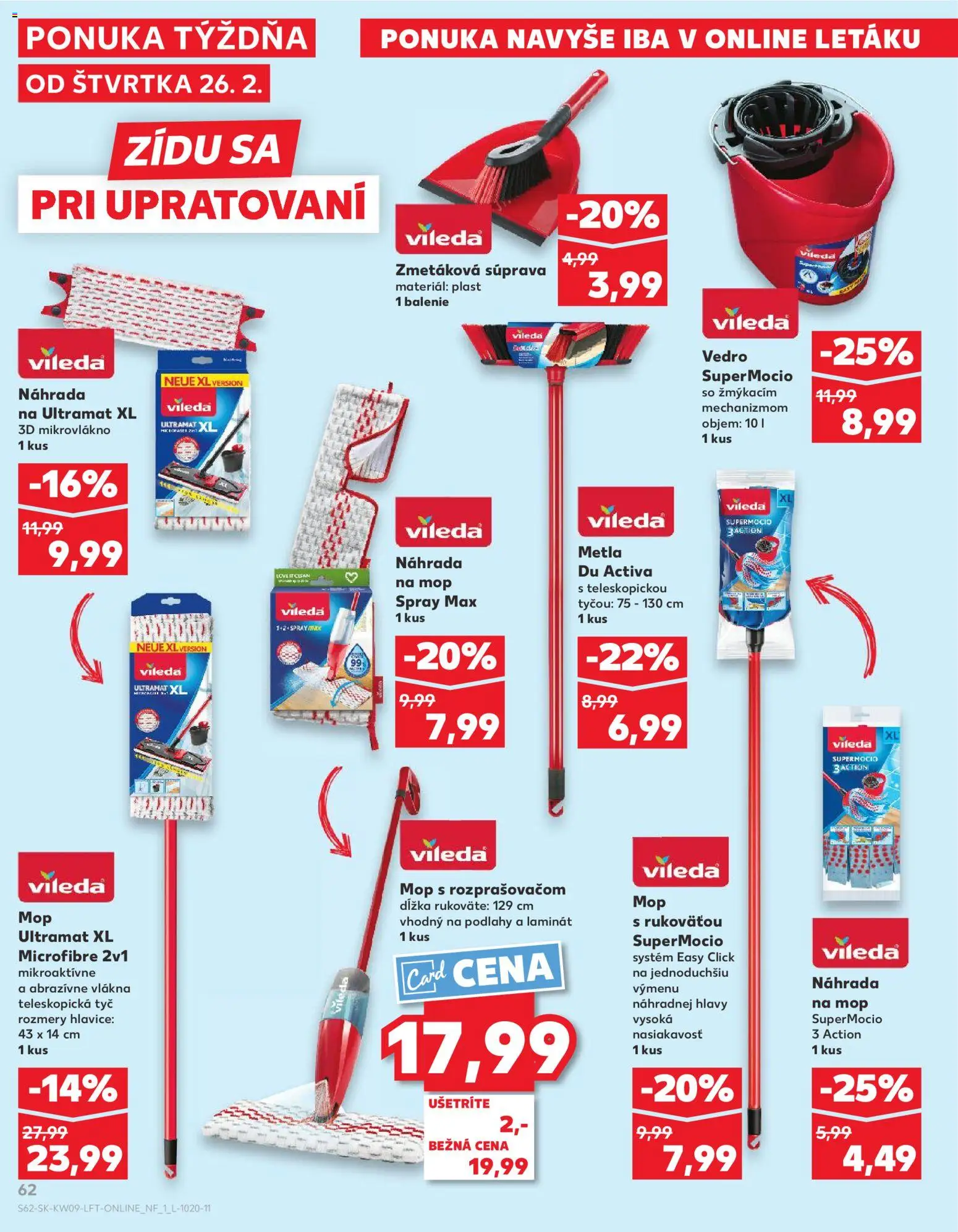 Nové Kaufland akcie – leták je platný od 26.02.2026 | Strana: 62 | Produkty: Mop