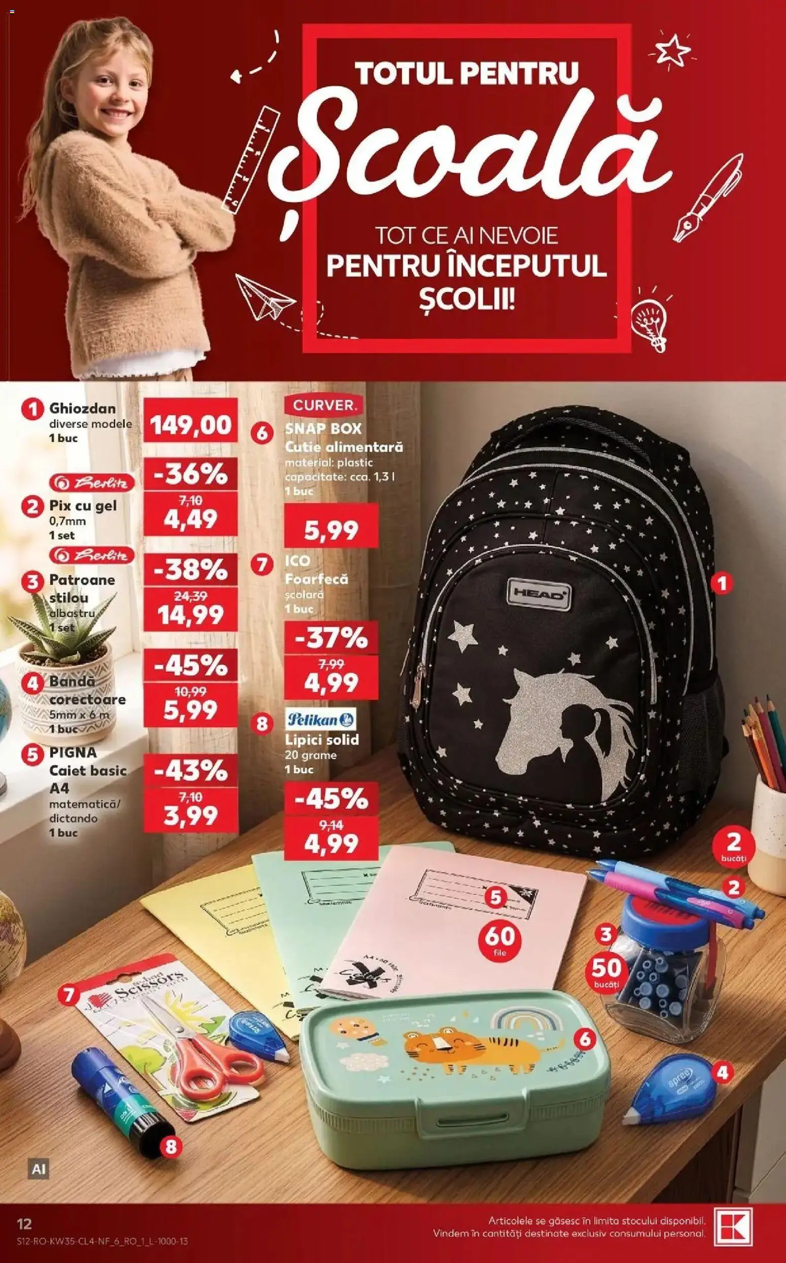 Kaufland Alba Iulia 26.08.2026 - Revista si Oferta | Pagină: 12 | Produse: Solid, Cutie, Ghiozdan