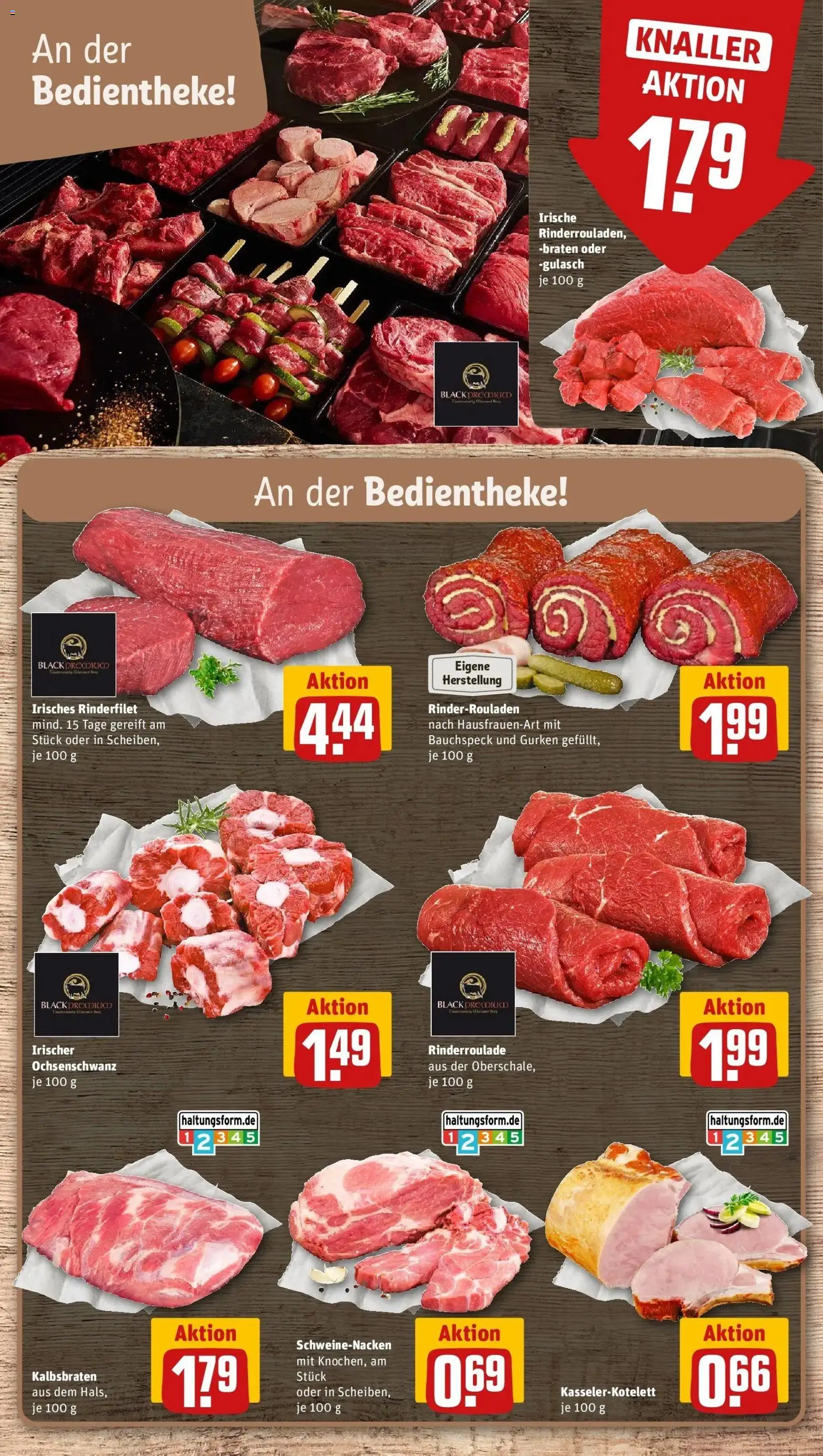 REWE Prospekt ab 26.10.2026 zum Blättern » Angebote | Seite: 8 | Produkte: Rinderrouladen, Rinderfilet, Schweinenacken, Gurken