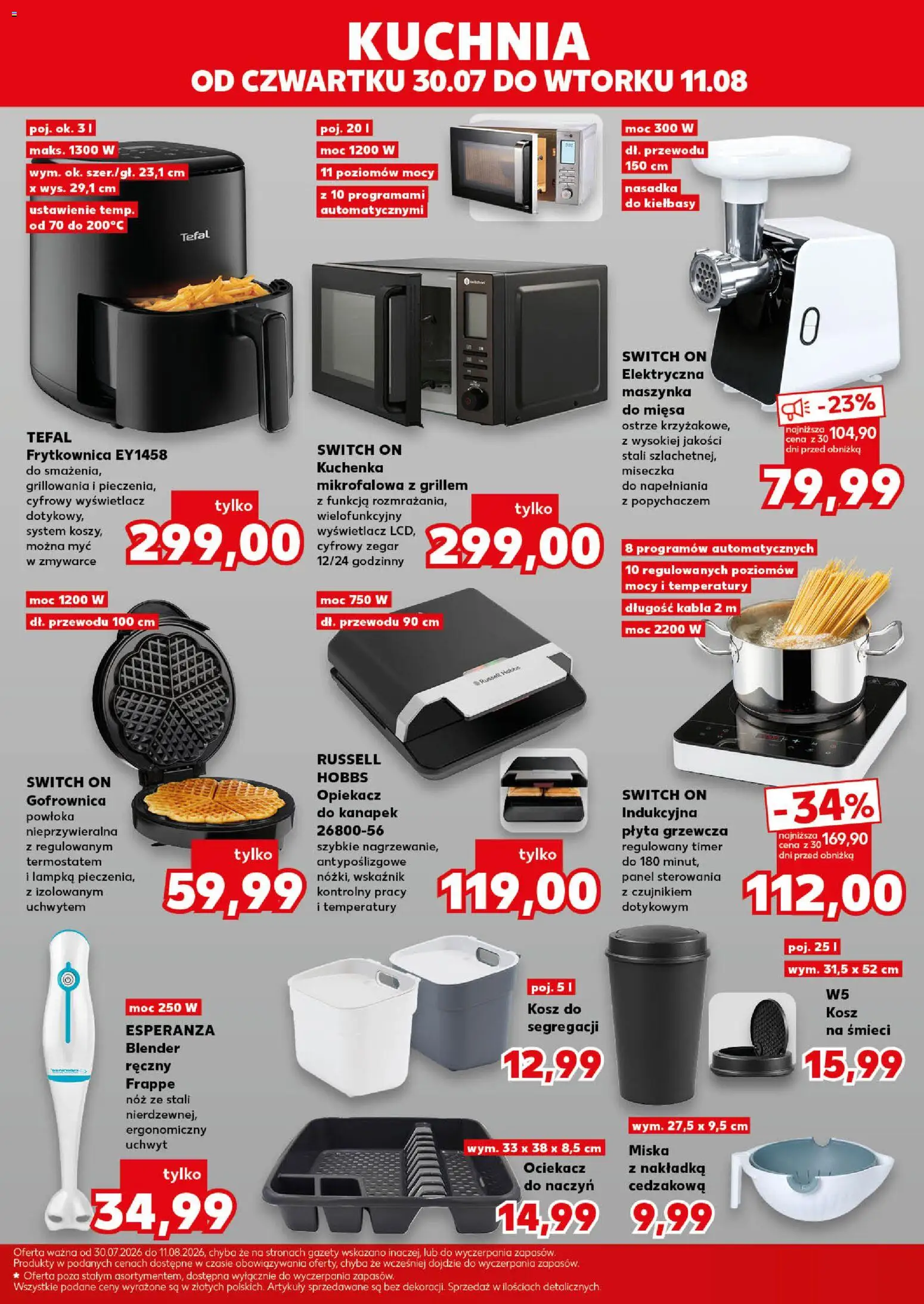 Kaufland Polsko leták - Mocny start od 03.08.2026 | Strana: 25 | Produkty: Miska, Russell Hobbs, Switch On, Tefal