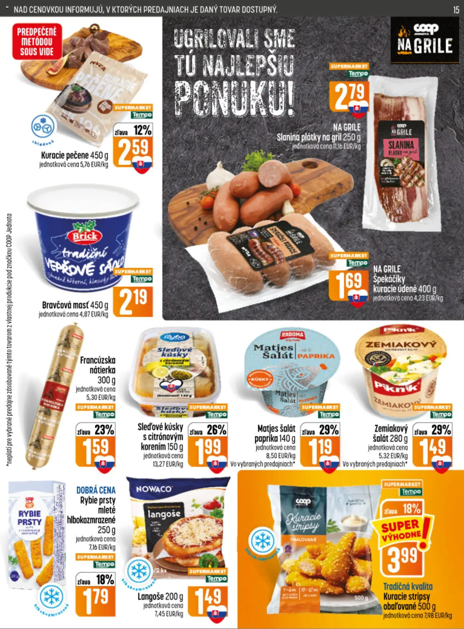 Nové COOP Jednota akcie – leták je platný od 24.09.2026 | Strana: 15