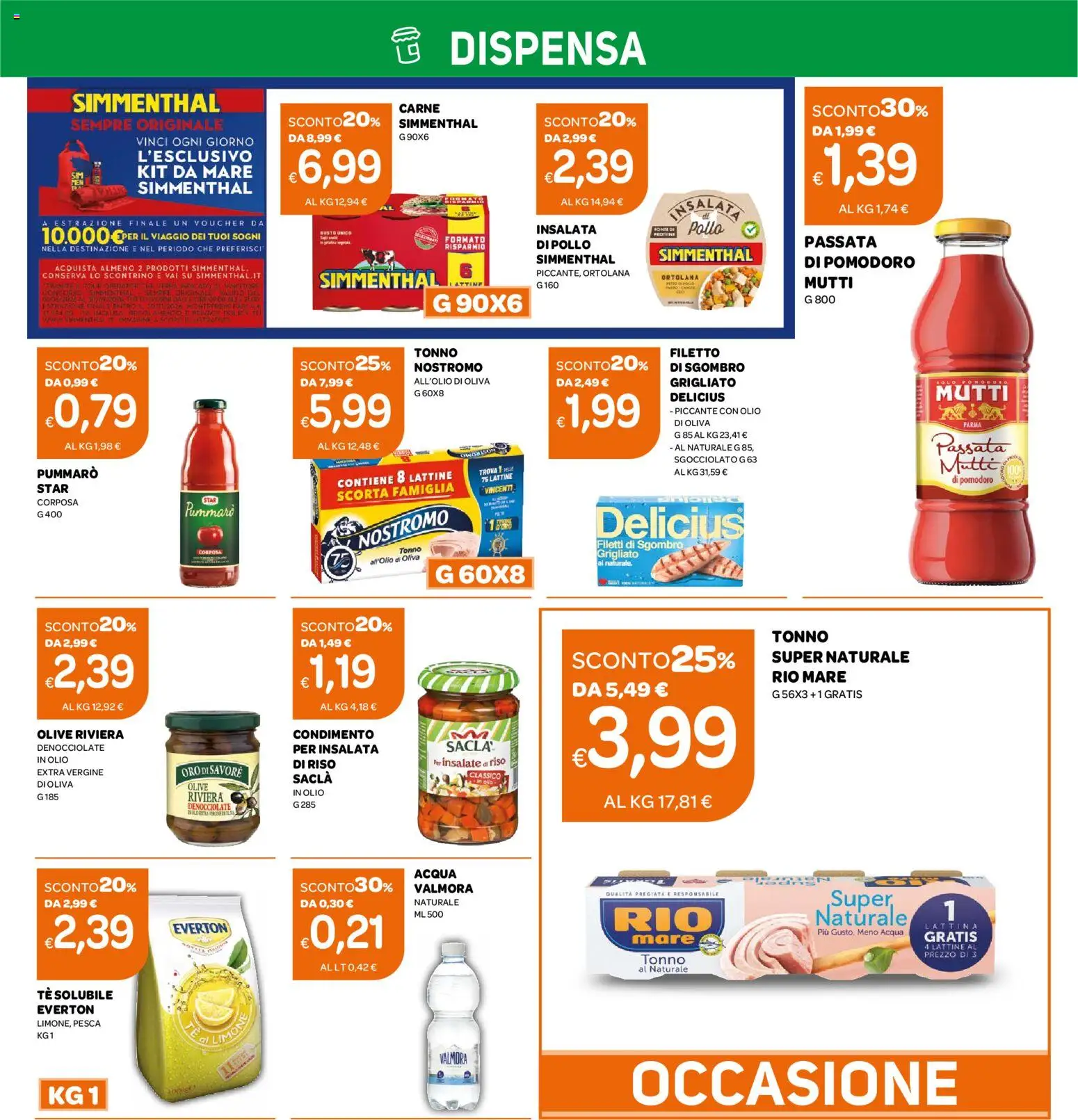 Volantino Ekom del 28/07/2026 | Pagina: 3 | Prodotti: Pomodoro, Limone, Sgombro, Olio di Oliva