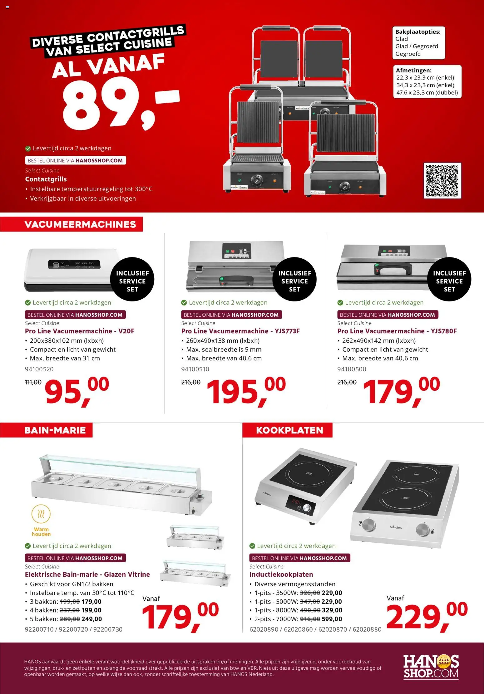 {H1} | Pagina: 8 | Producten: Vacumeermachine, Gewicht