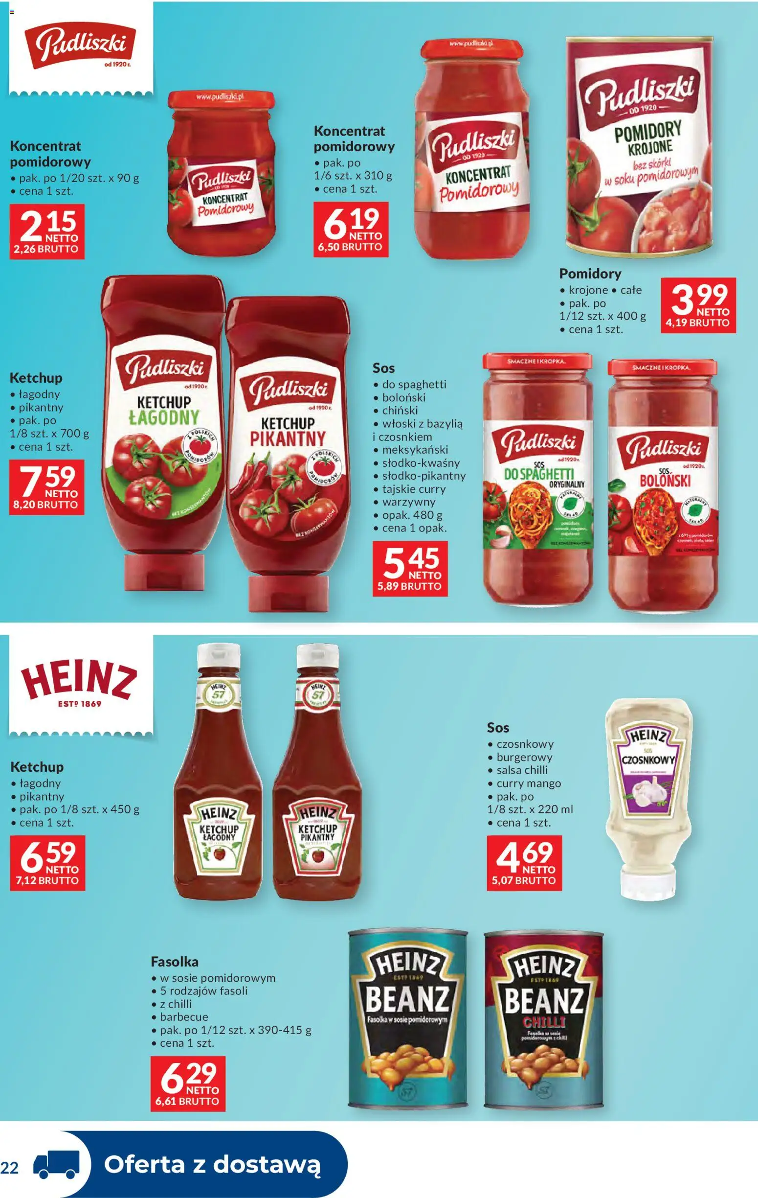 Makro gazetka - Dystrybucja do sklepów od 09.06.2026 | Strona: 22 | Produkty: Mango, Ketchup, Pomidory, Fasolka w sosie pomidorowym