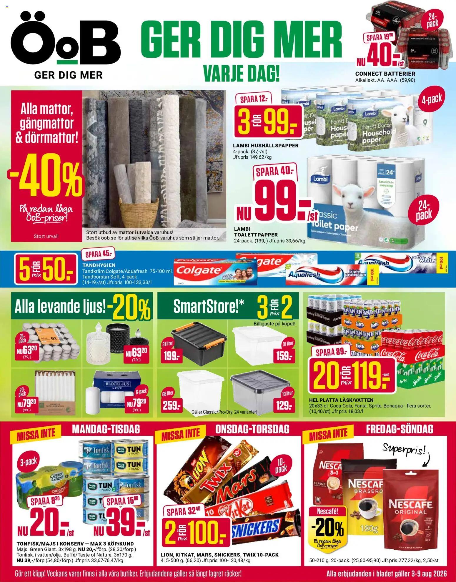 ÖoB reklamblad aktuell från 03/08/2026 | Sida: 1