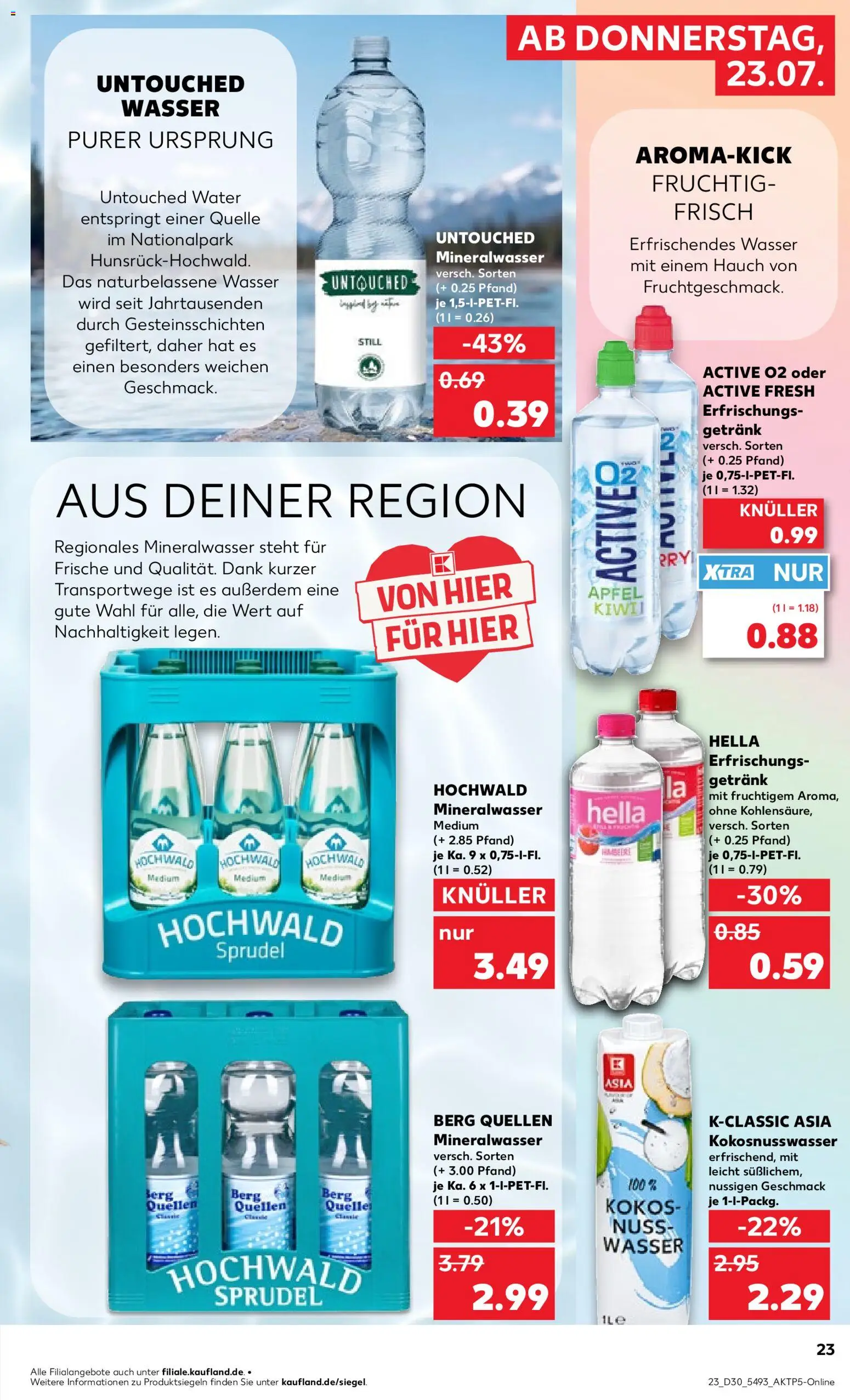 Kaufland Německo leták - Speyer od 23.07.2026 | Strana: 23 | Produkty: Kokos