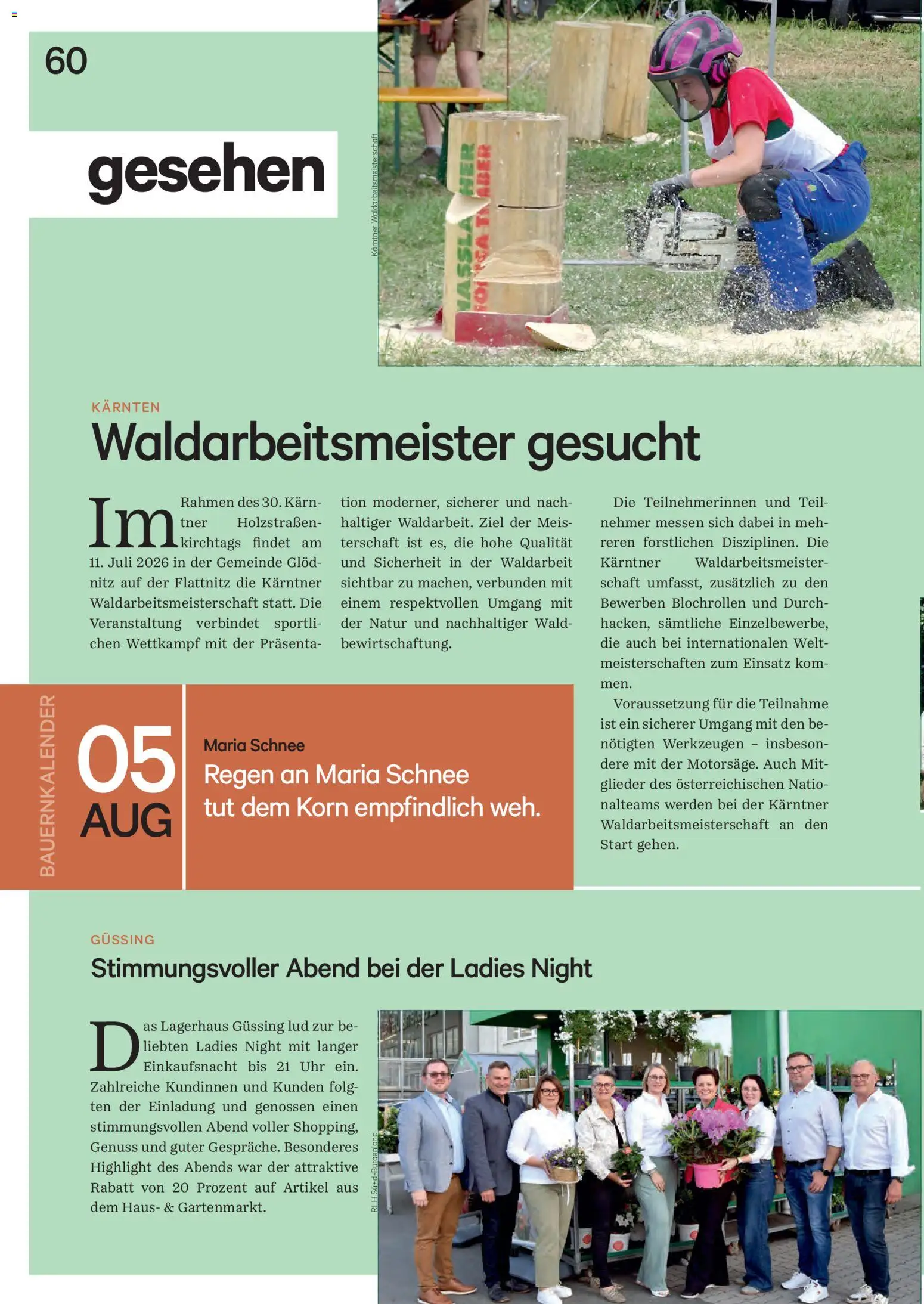 Lagerhaus Unser Land Juli - August 2026 gültig ab 01.07.2026 | Seite: 60 | Produkte: Uhr