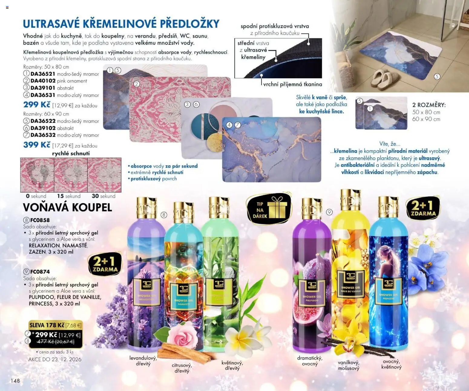 Nové Dedra akcie – leták je platný od 23.10.2026 | Strana: 48 | Produkty: Aloe Vera, Bazén, Podlaha, Sprchový gél