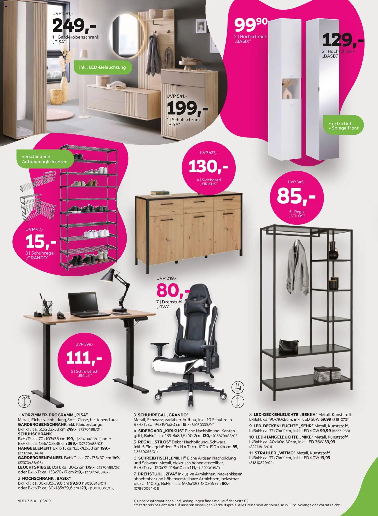 Mömax Prospekt – gültig ab 29.06.2026 | Seite: 8 | Produkte: Sideboard, Regal, Schuhregal, Garderobenschrank
