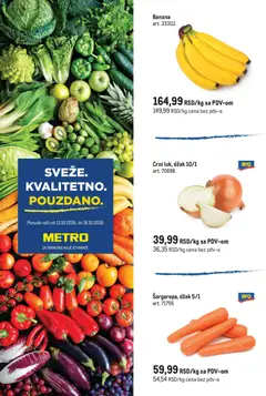 Metro katalog Sveže. Kvalitetno. Pouzdano. - pregled Metro kataloga - važi od 13.10.2026