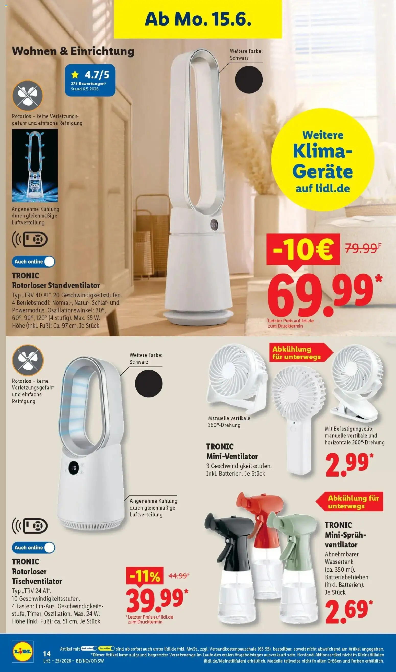 Lidl Prospekt Senftenberg – gültig ab 15.06.2026 | Seite: 28 | Produkte: Ventilator