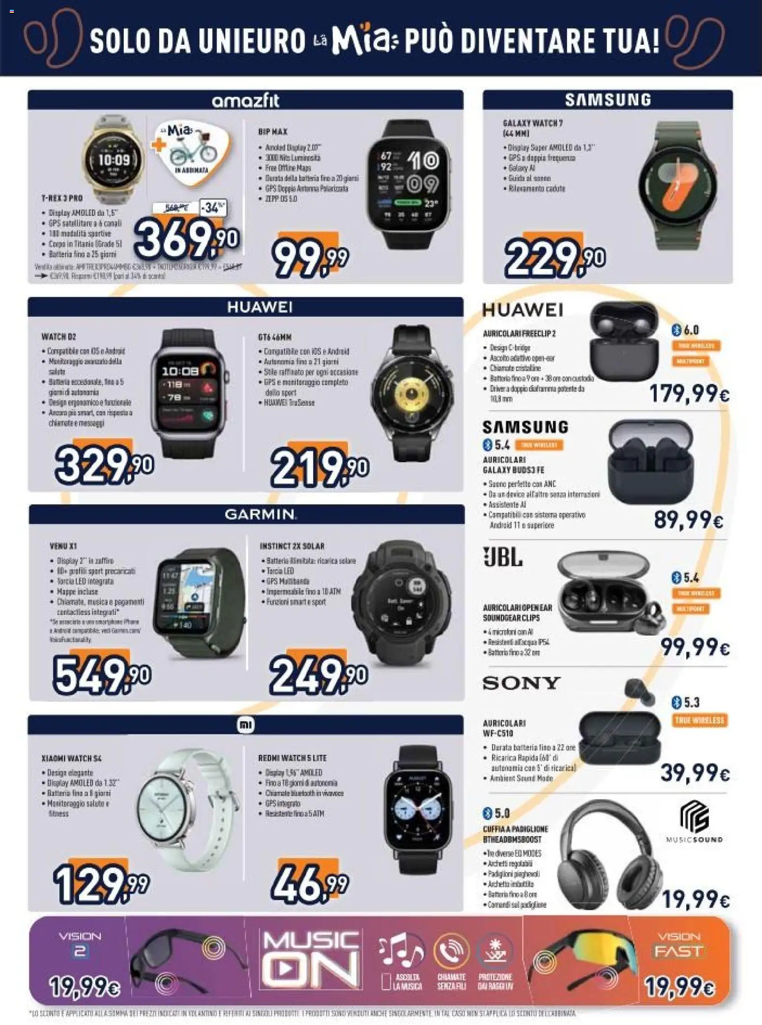 Volantino Unieuro del 29.05.2026 | Pagina: 10 | Prodotti: Xiaomi, Torcia, Batteria, Samsung