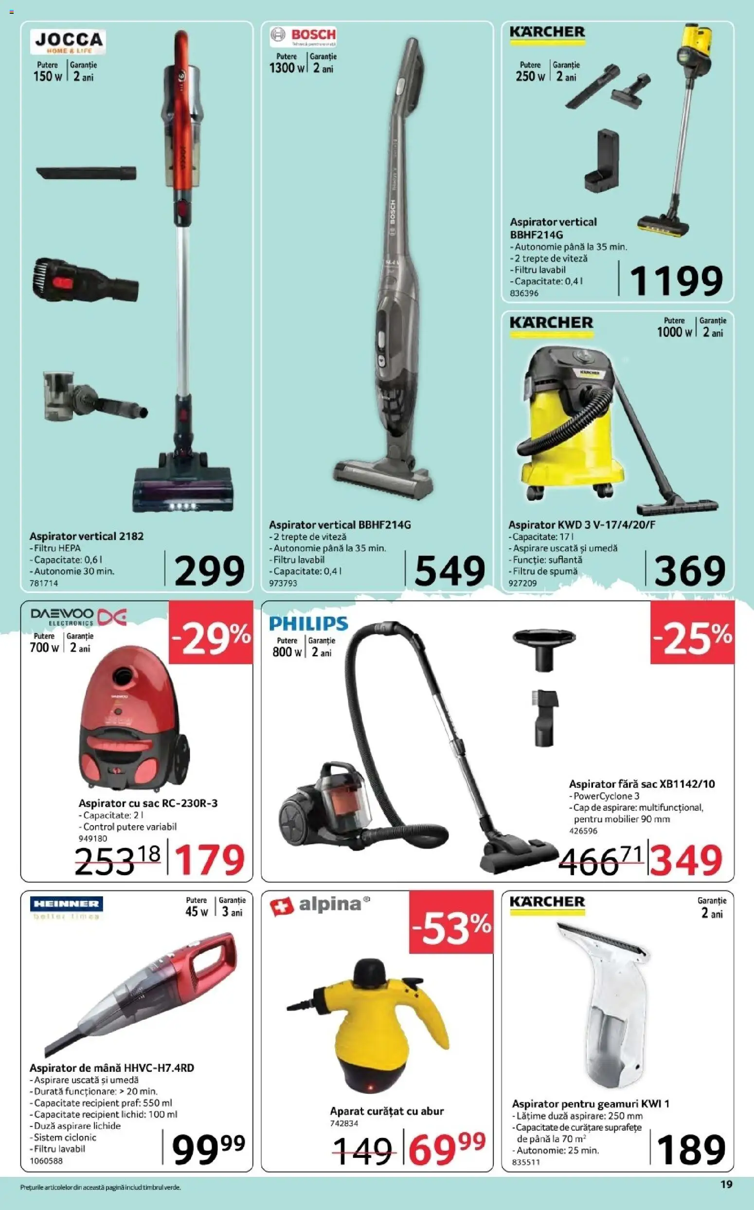 Noul catalog Selgros – valabil de la 06.03.2026 | Pagină: 19 | Produse: Enginar, Suflantă, Aspirator