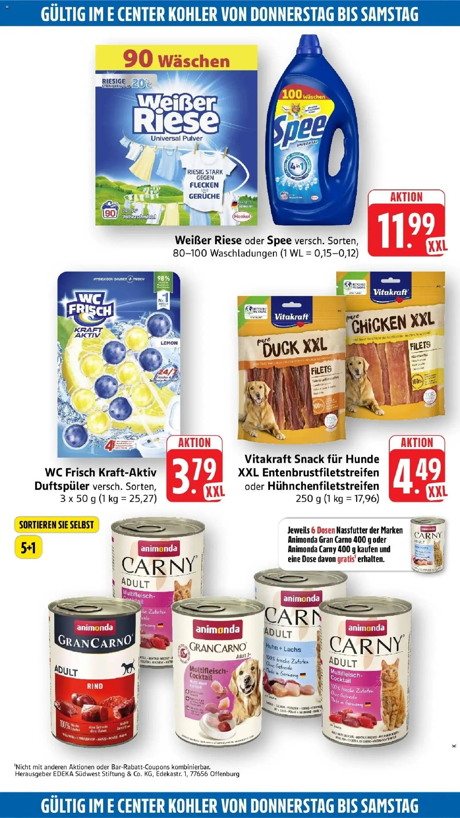 Edeka Prospekt Kehl (ab 10.08.2026) » Angebote Online | Seite: 53 | Produkte: Lachs, Spee, Wc frisch, Getreide
