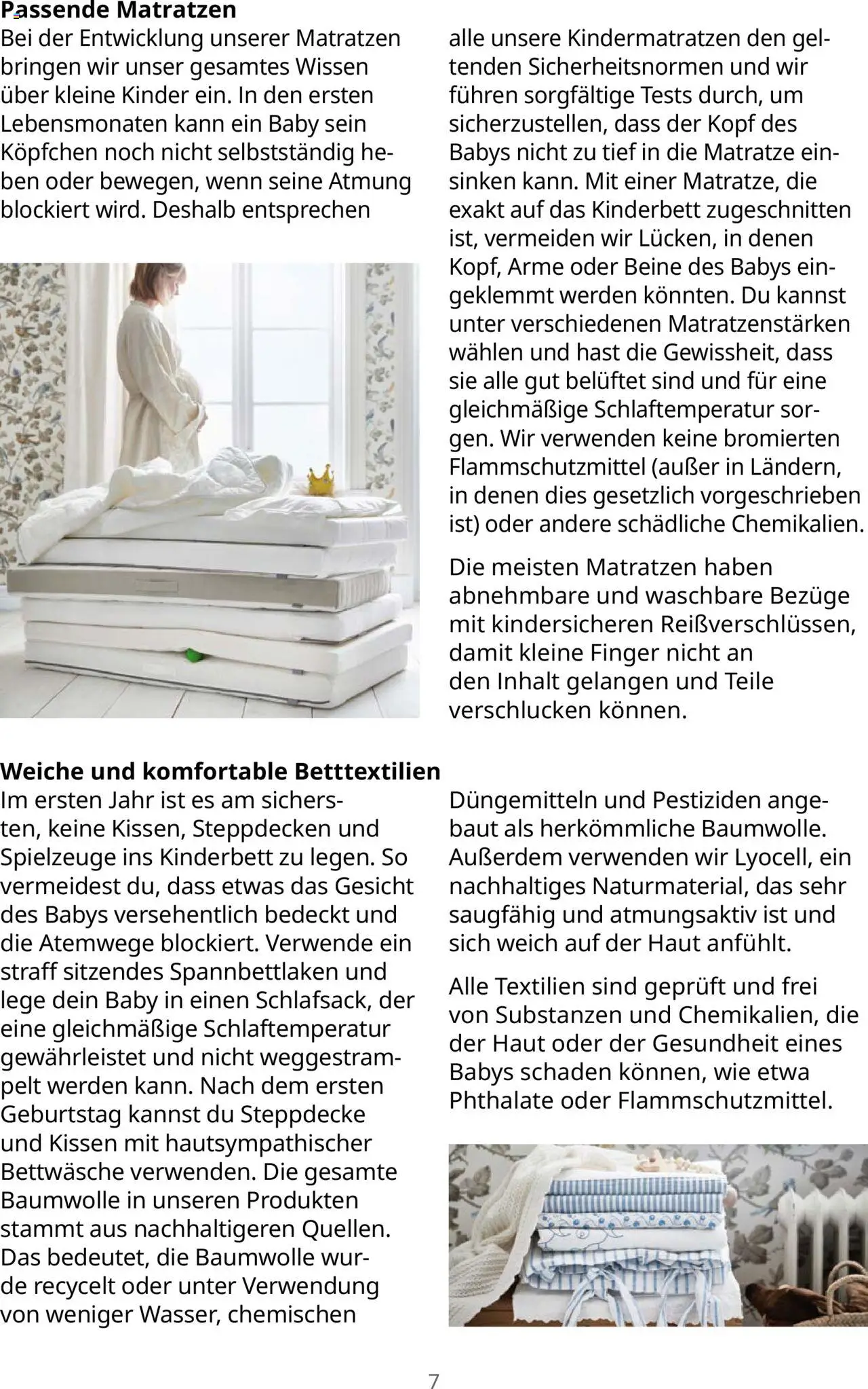 Ikea Familienzuwachs – gültig ab 30.09.2025 | Seite: 7 | Produkte: Matratze, Kissen, Bettwäsche