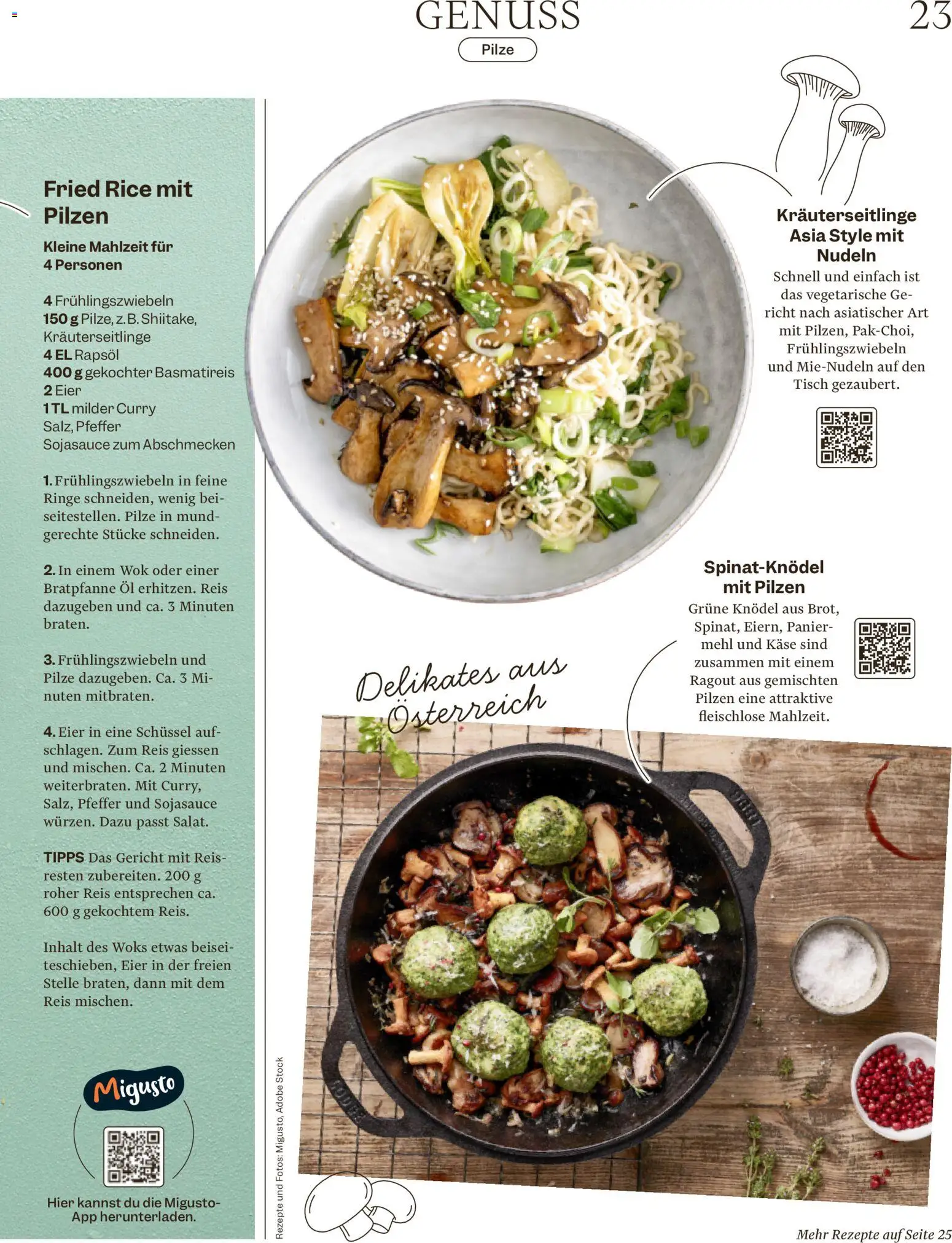 Migros aktionen Magazin – gültig ab 07.10.2026 | Seite: 23 | Produkte: Rapsöl, Käse, Reis, Wok