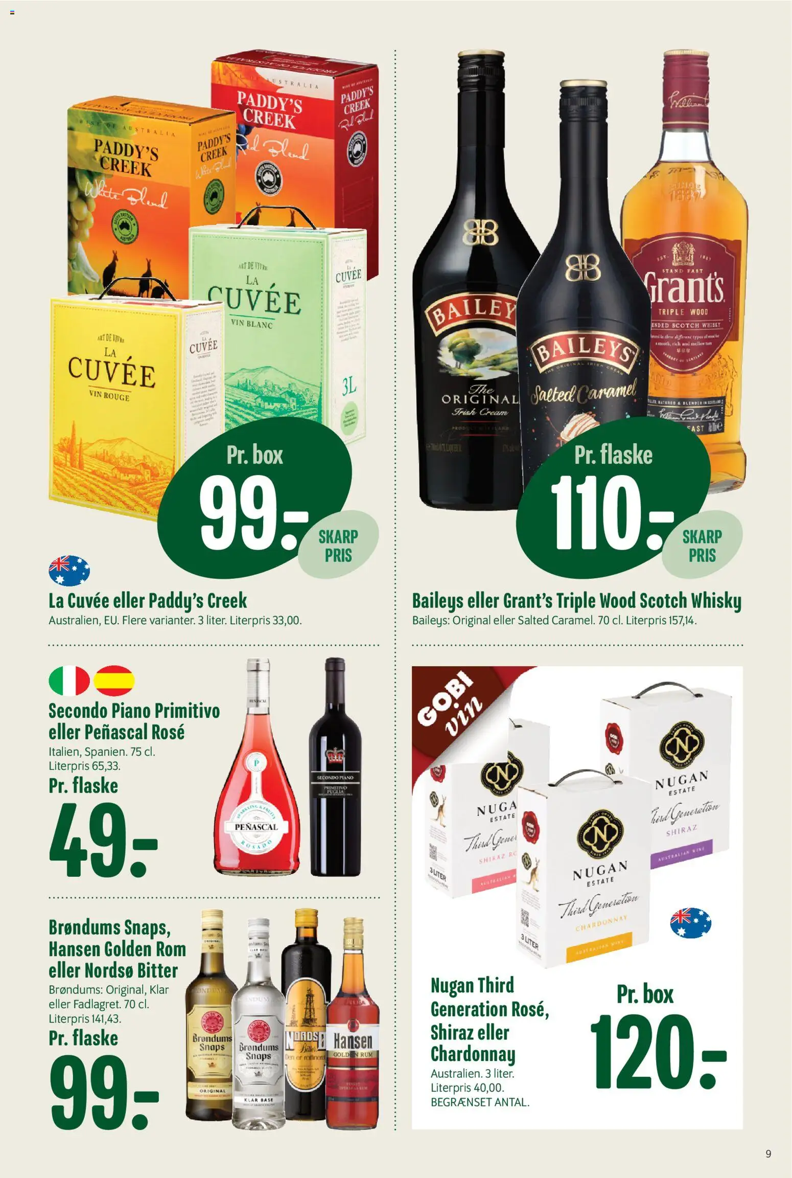 Min Købmand tilbudsavis – gyldig fra 17/07/2026 | Side: 11 | Produkter: Baileys, Vin, Whisky, Rom