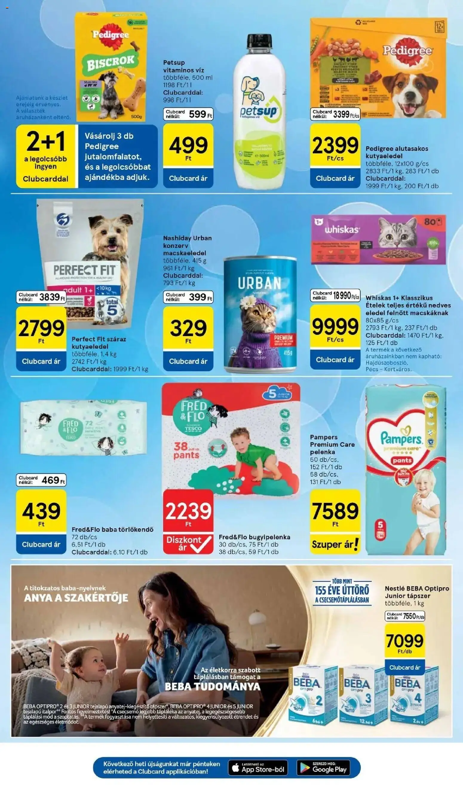 Tesco akciós ujság - amely érvényes a következő dátumtól: 2026.09.03. | Oldal: 27 | Termékek: Nestlé, Macskaeledel, Bugyipelenka, Baba